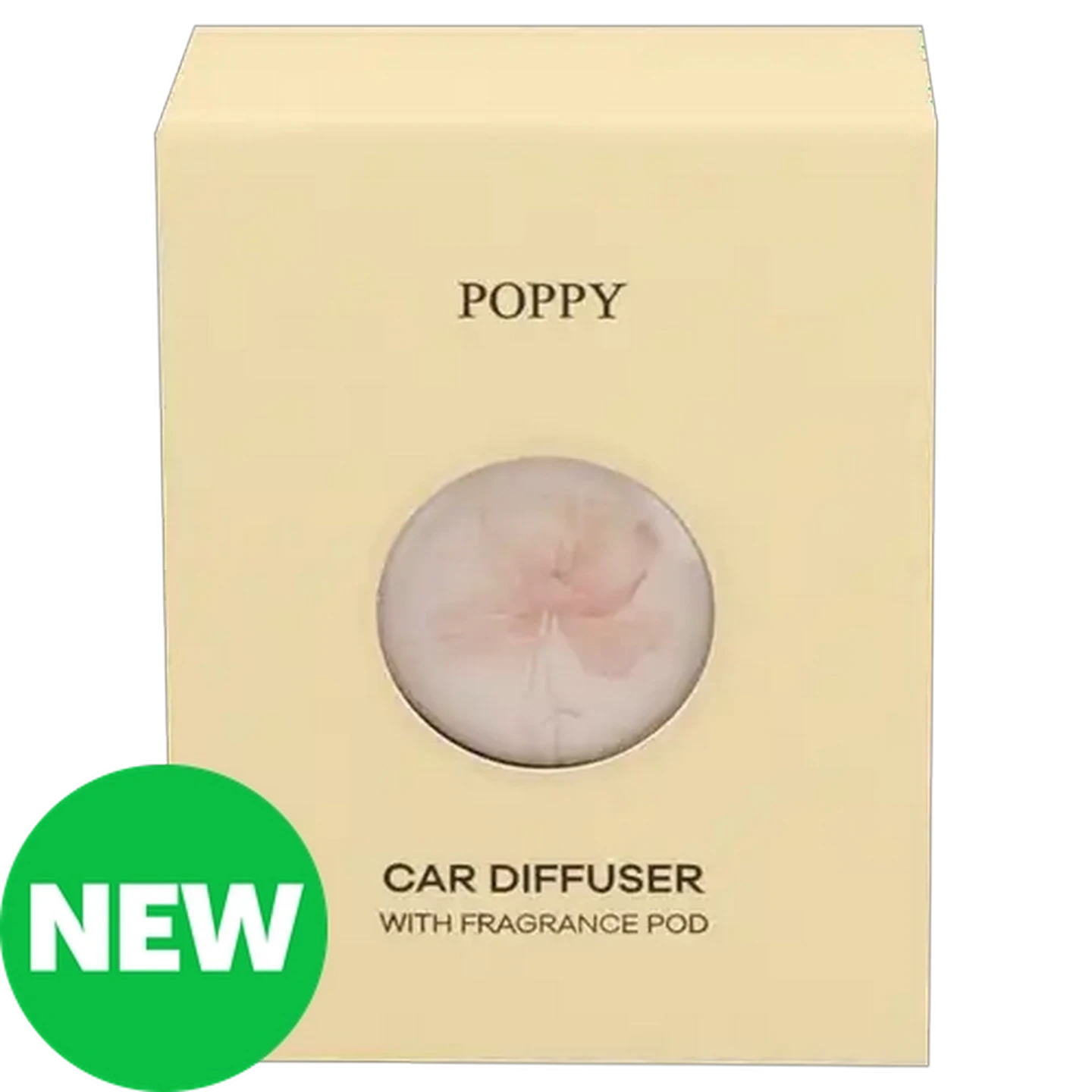 Image of Poppy Yellow Car Fragrance Diffuser with Fragrance Pod