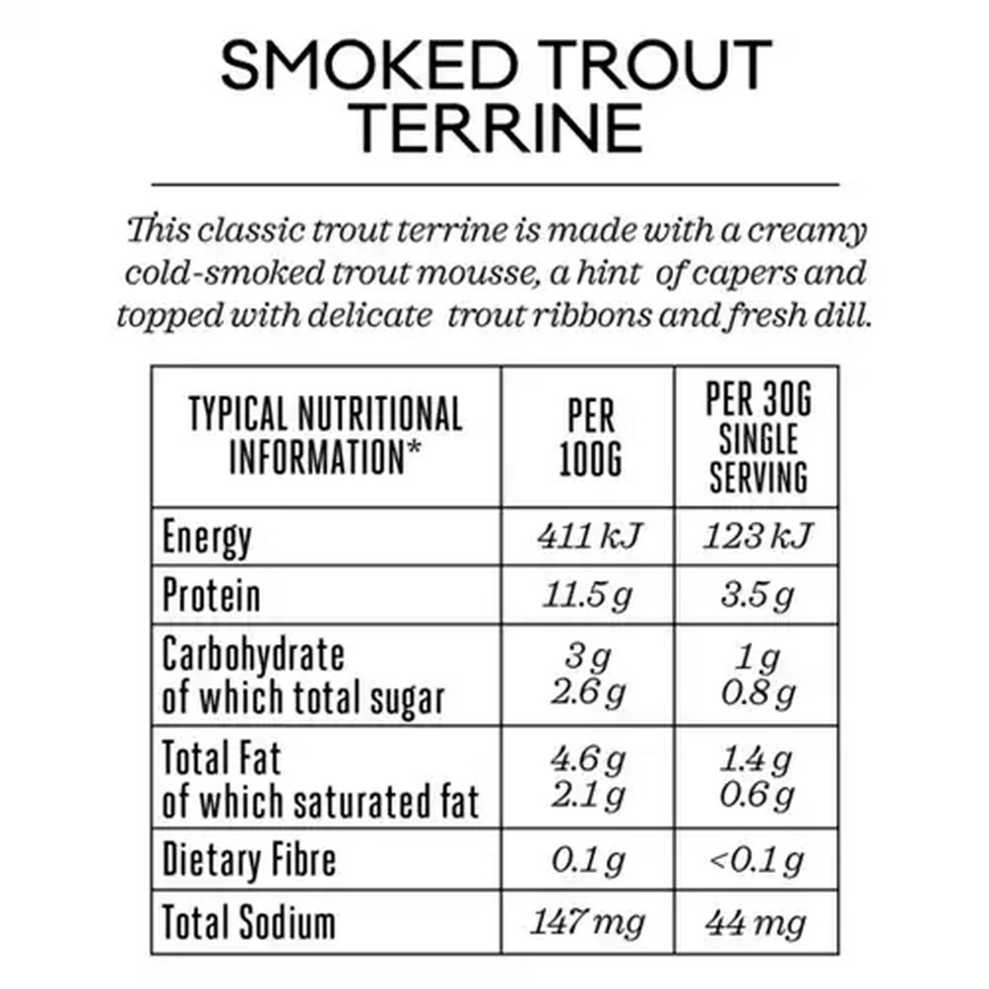 Image of Forage And Feast Limited Edition Smoked Trout Terrine 175g