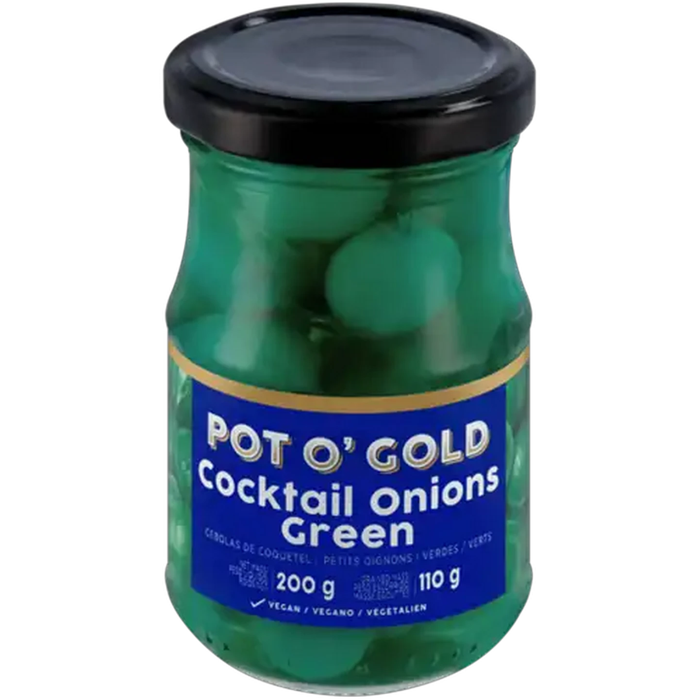 Image of Pot O' Gold Green Cocktail Onions 200g