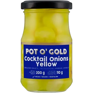 Pot O' Gold Yellow Cocktail Onions 200g