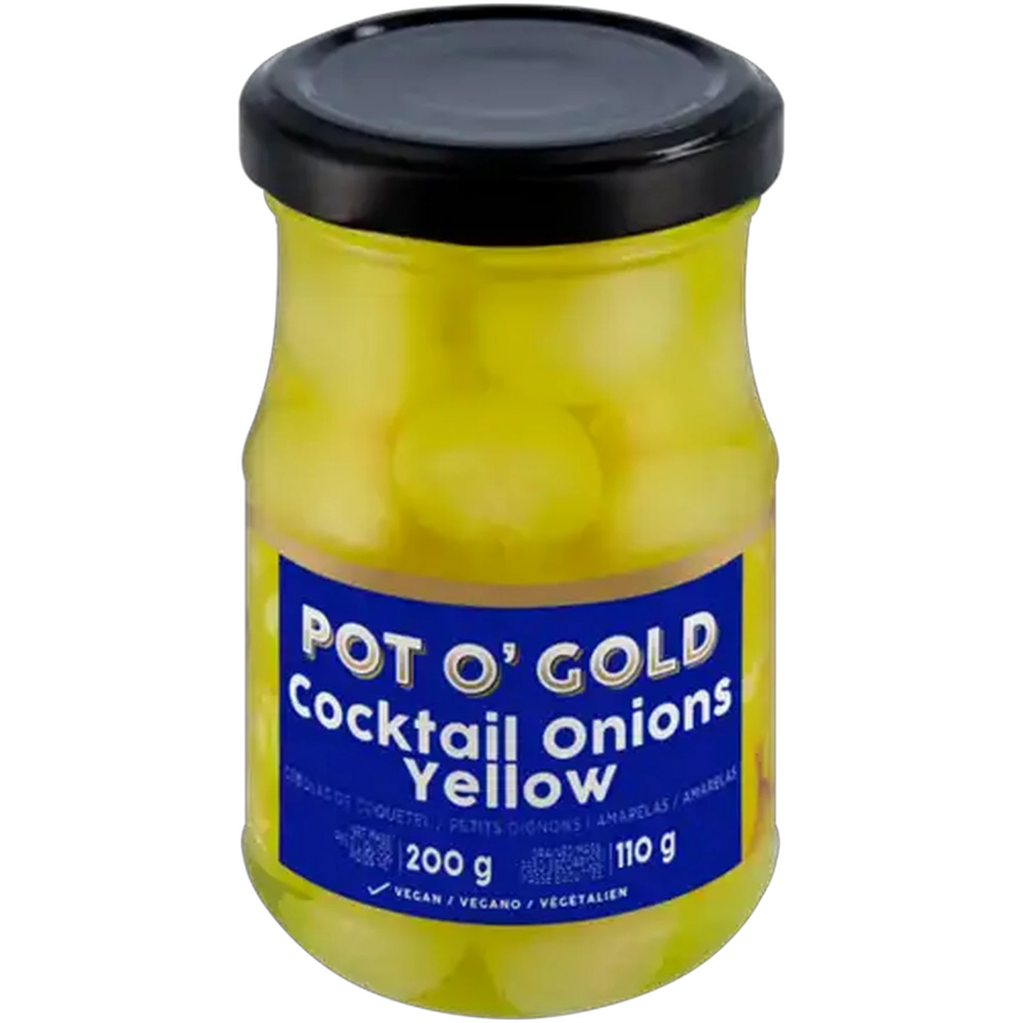 Image of Pot O' Gold Yellow Cocktail Onions 200g