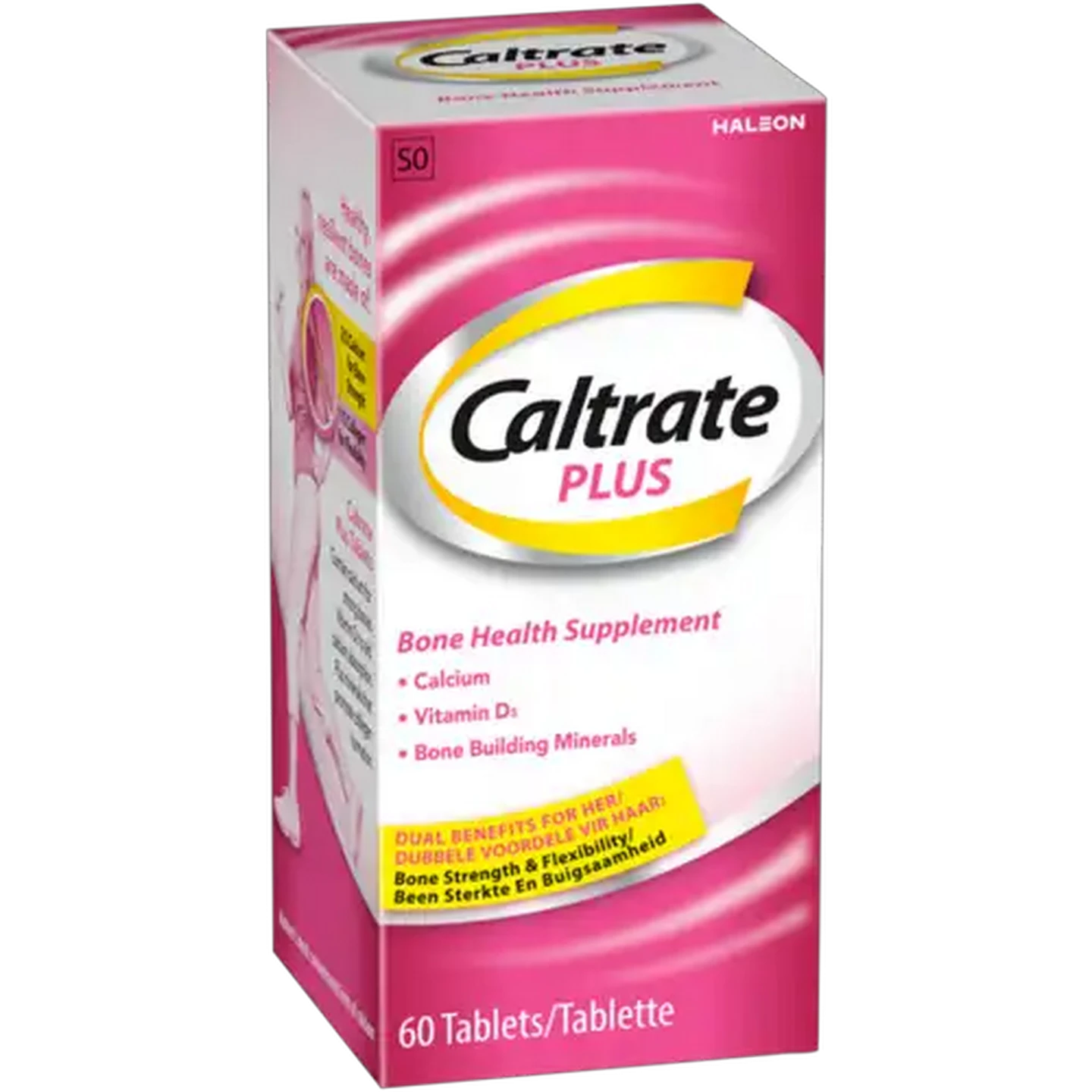Image of Caltrate Plus Bone Health Supplement Tablets 60 Pack
