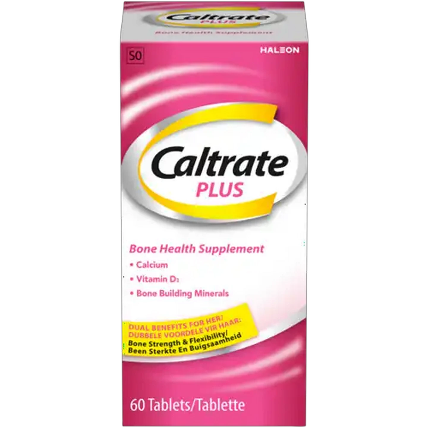 Image of Caltrate Plus Bone Health Supplement Tablets 60 Pack