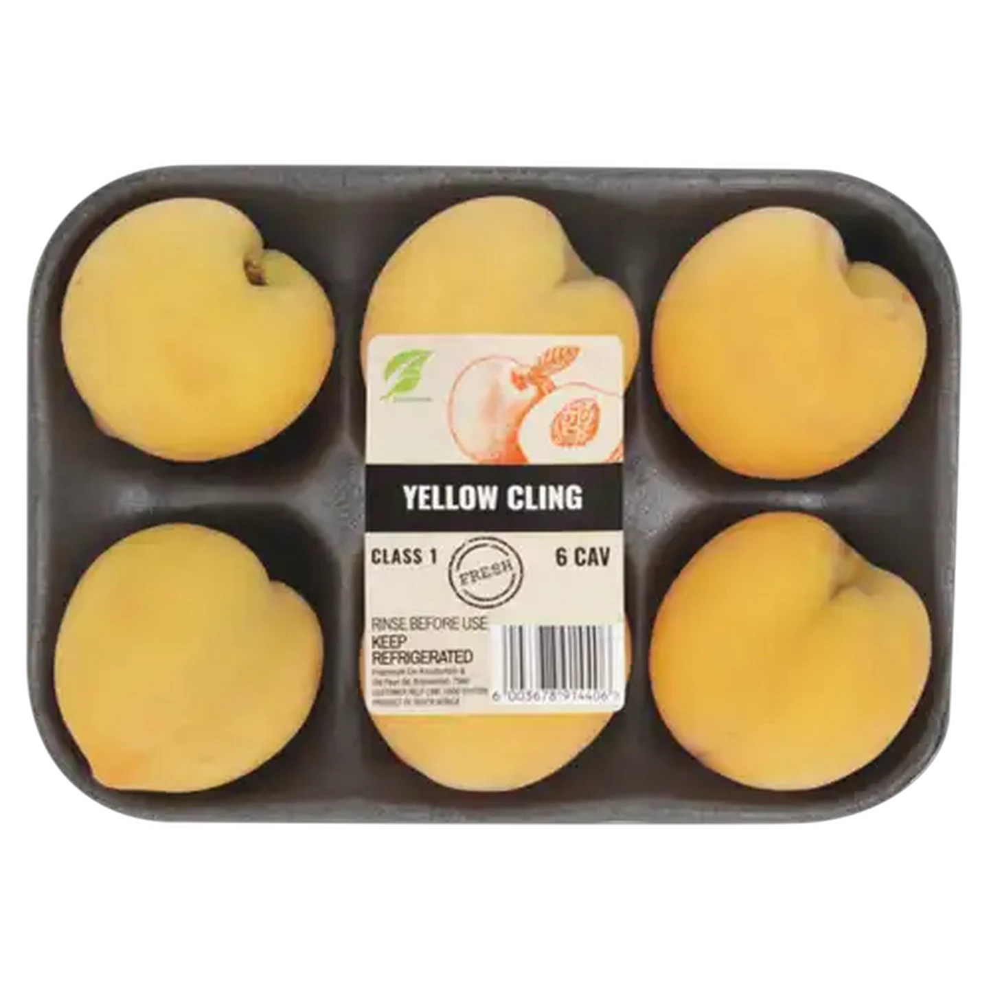 Image of Yellow Cling Peach 6s