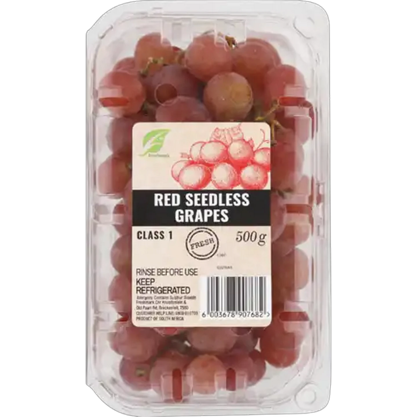Image of Red Seedless Grapes 500g