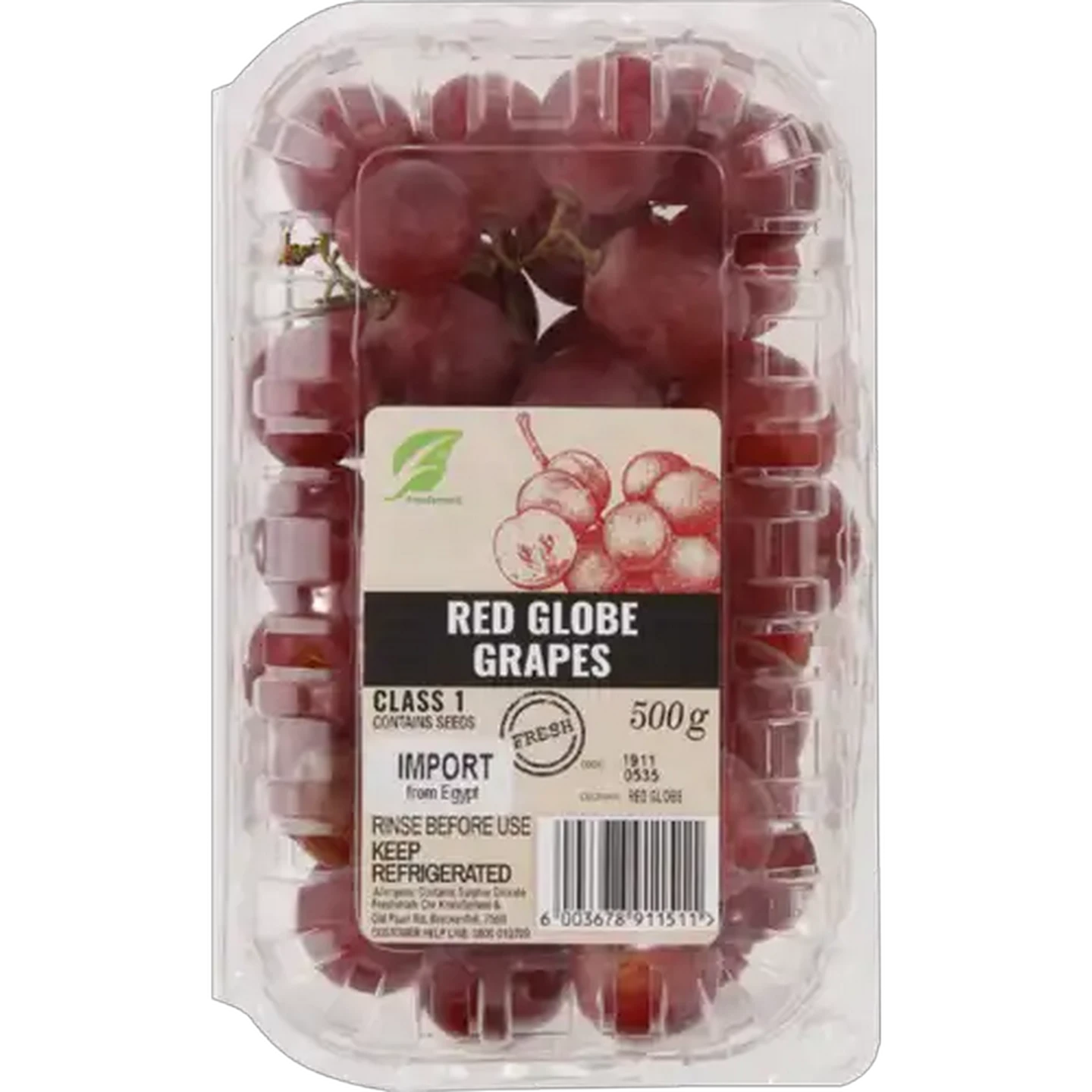 Image of Red Globe Grapes 500g