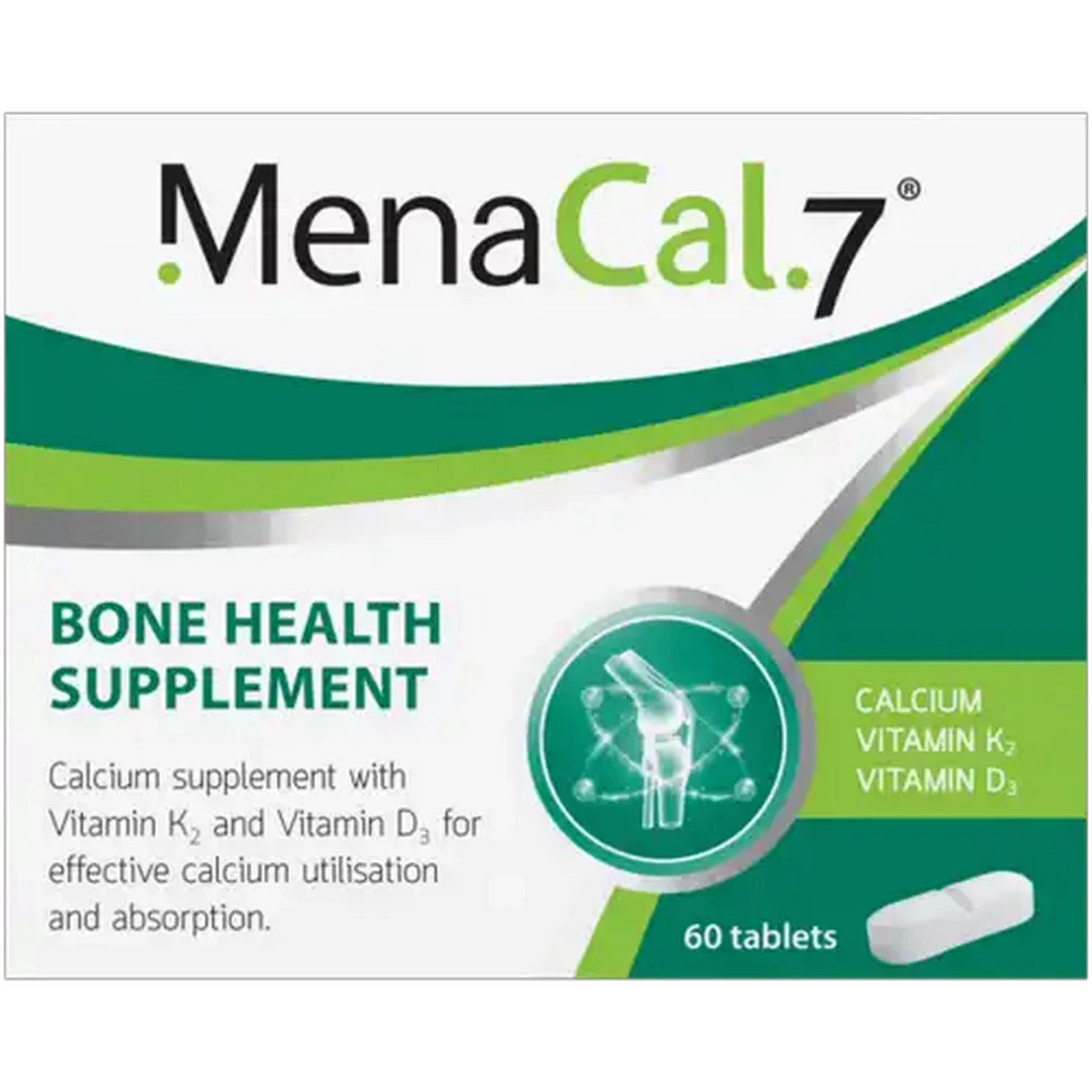 Image of MenaCal.7 Bone Health Supplement Tablets 60 Pack