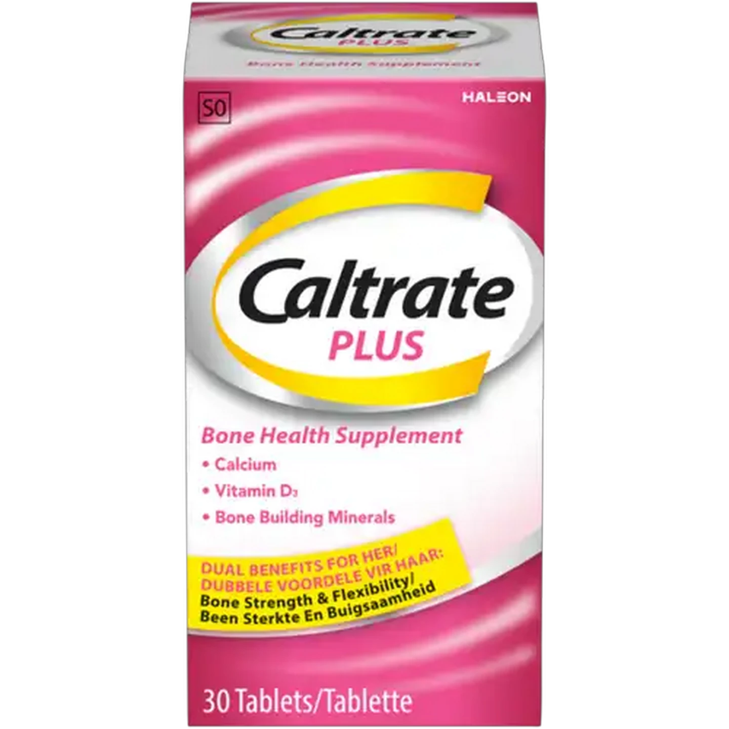 Image of Caltrate Plus Bone Health Supplement Tablets 30 Pack