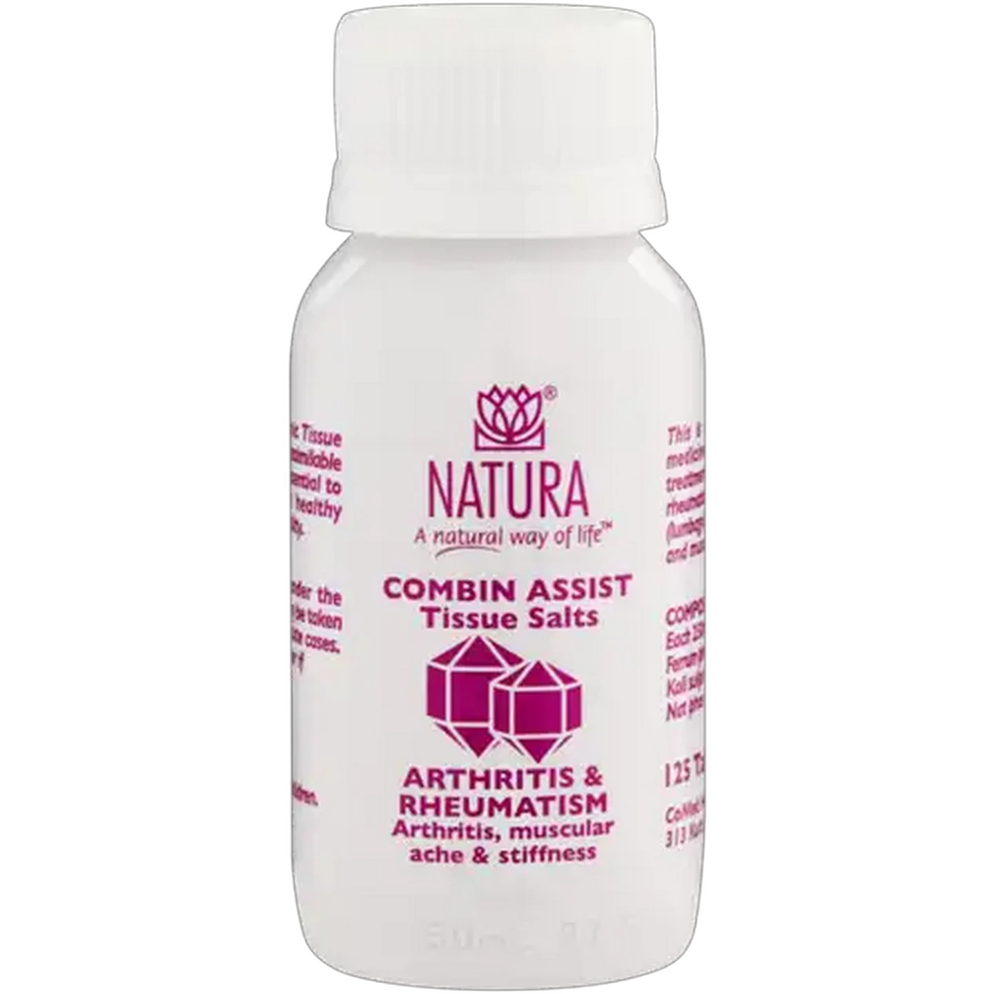 Image of Natura Combin Assit Tissue Salts Arthritis & Rheumatism Tablets 125 Pack