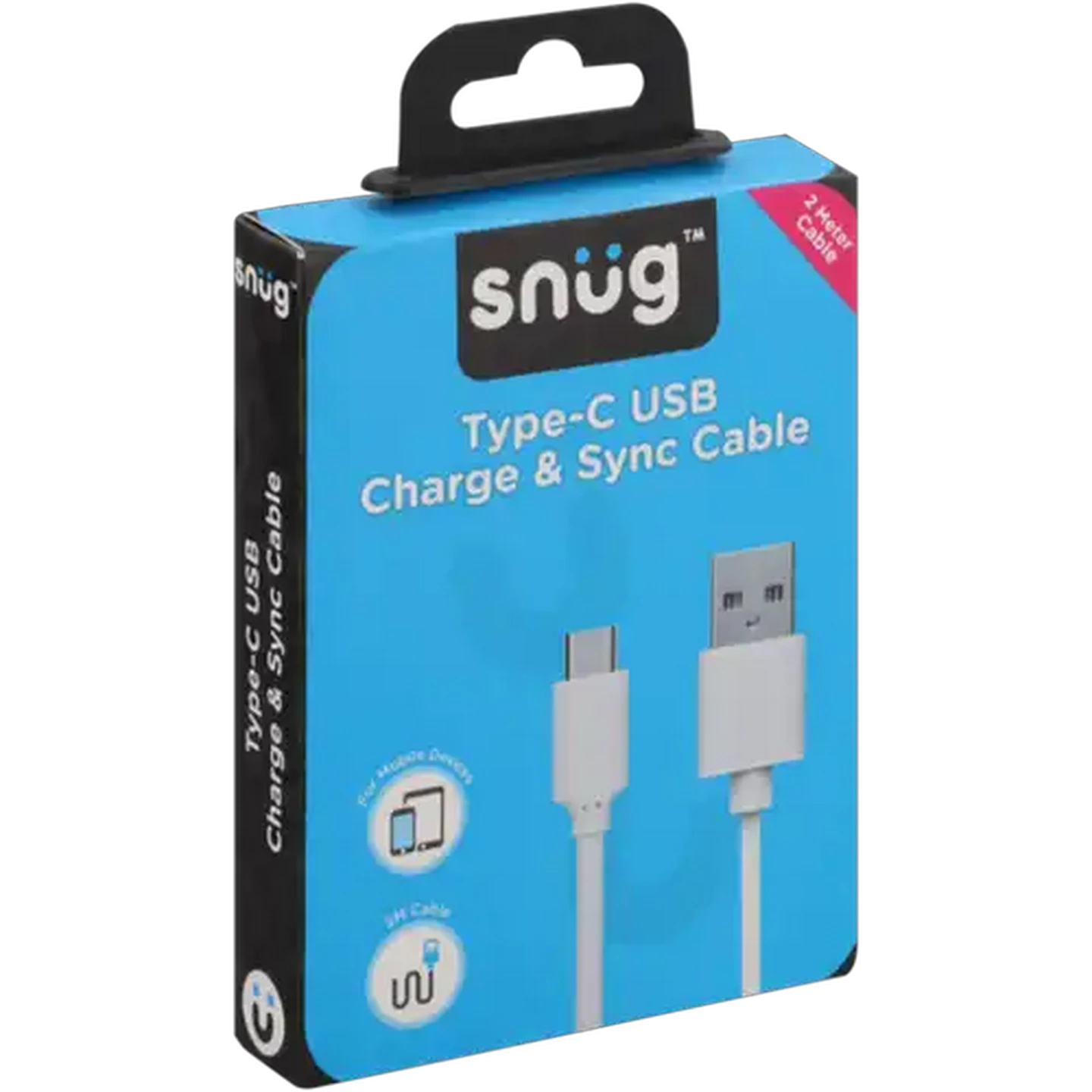 Image of Snug White USB Type-C Charge & Sync Cable 2m