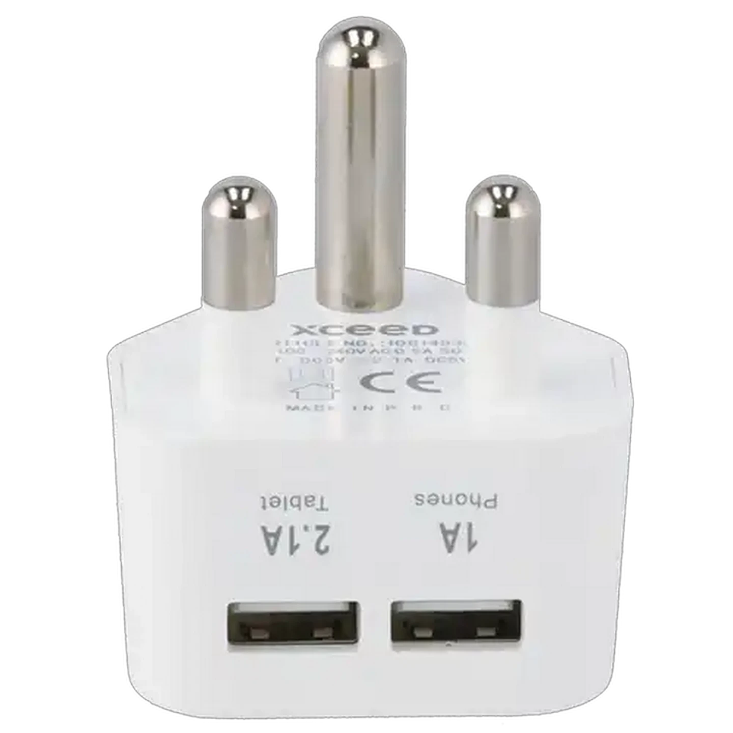 Image of Xceed Talk Dual USB 3-Pin Plug Charger