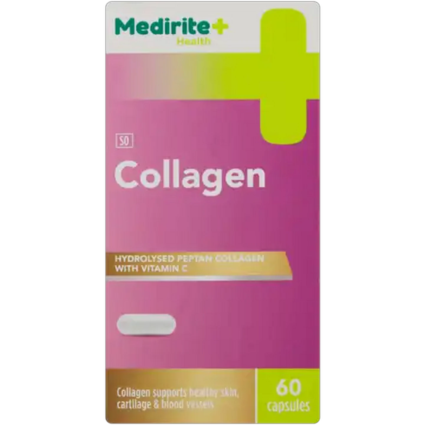 Image of Medirite Collagen With Vitamin C Capsules 60 Pack