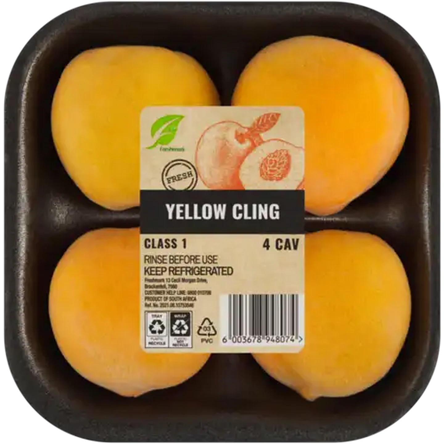 Image of Yellow Cling Peaches 4s
