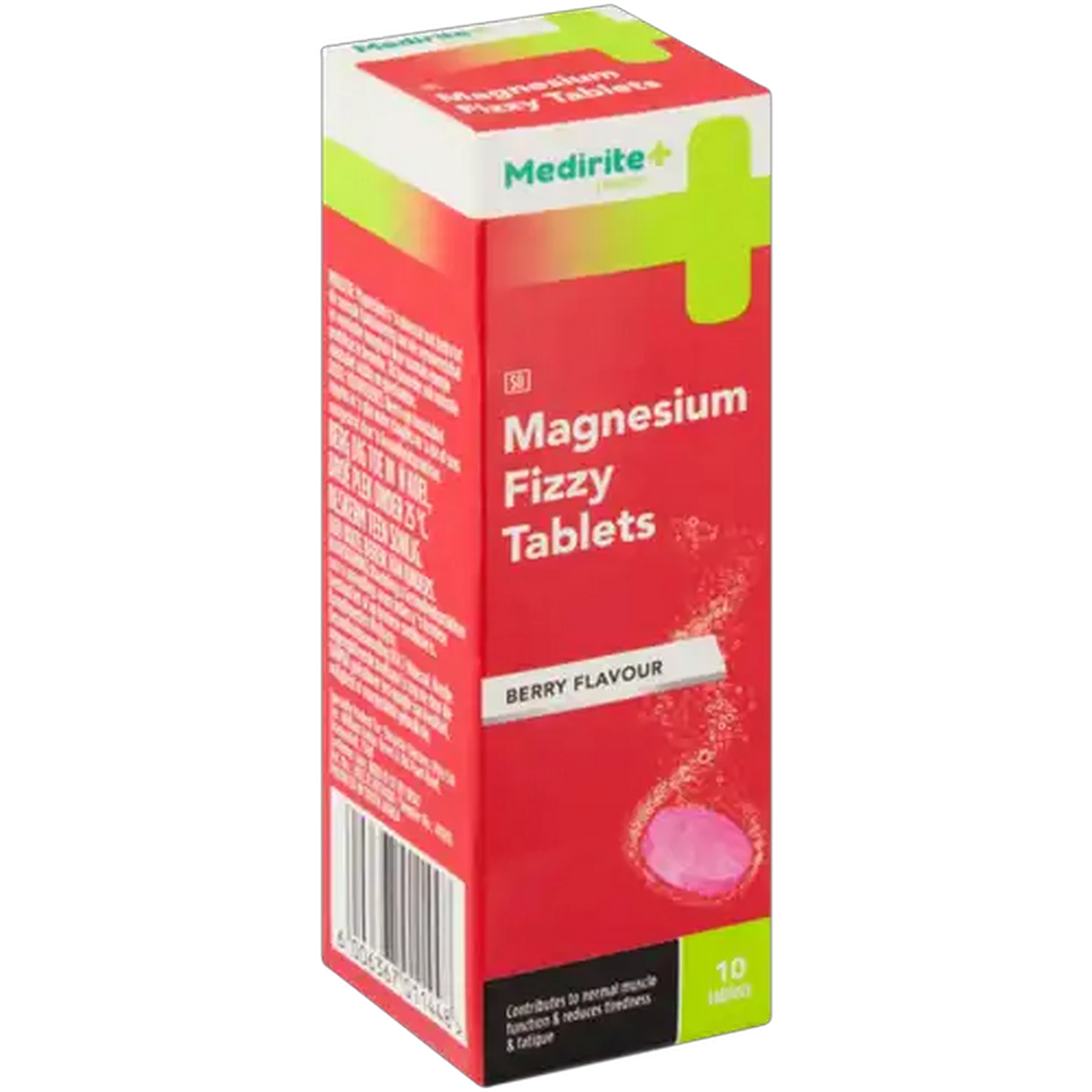 Image of Medirite Berry Flavour Magnesium Fizzy 10 Tablets