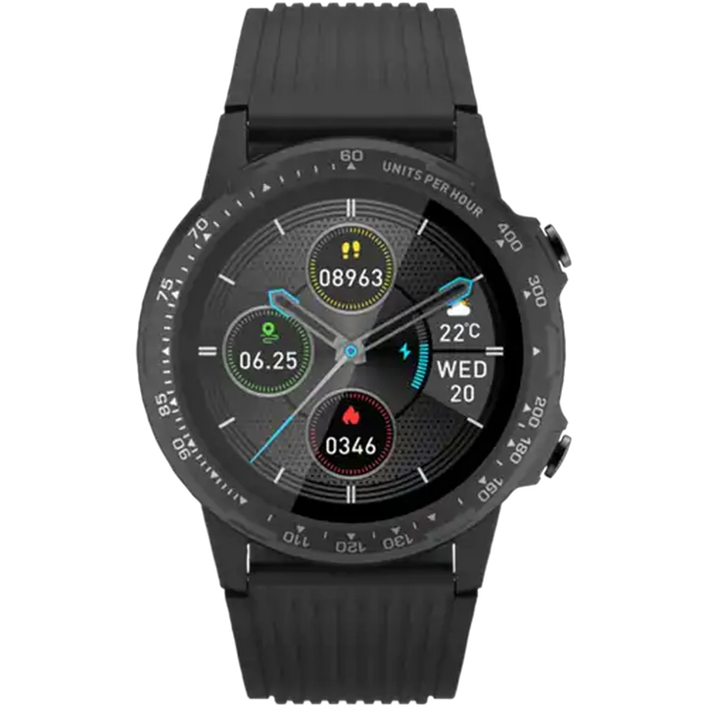 Image of Volkano Black Endeavour Series Fitness Watch