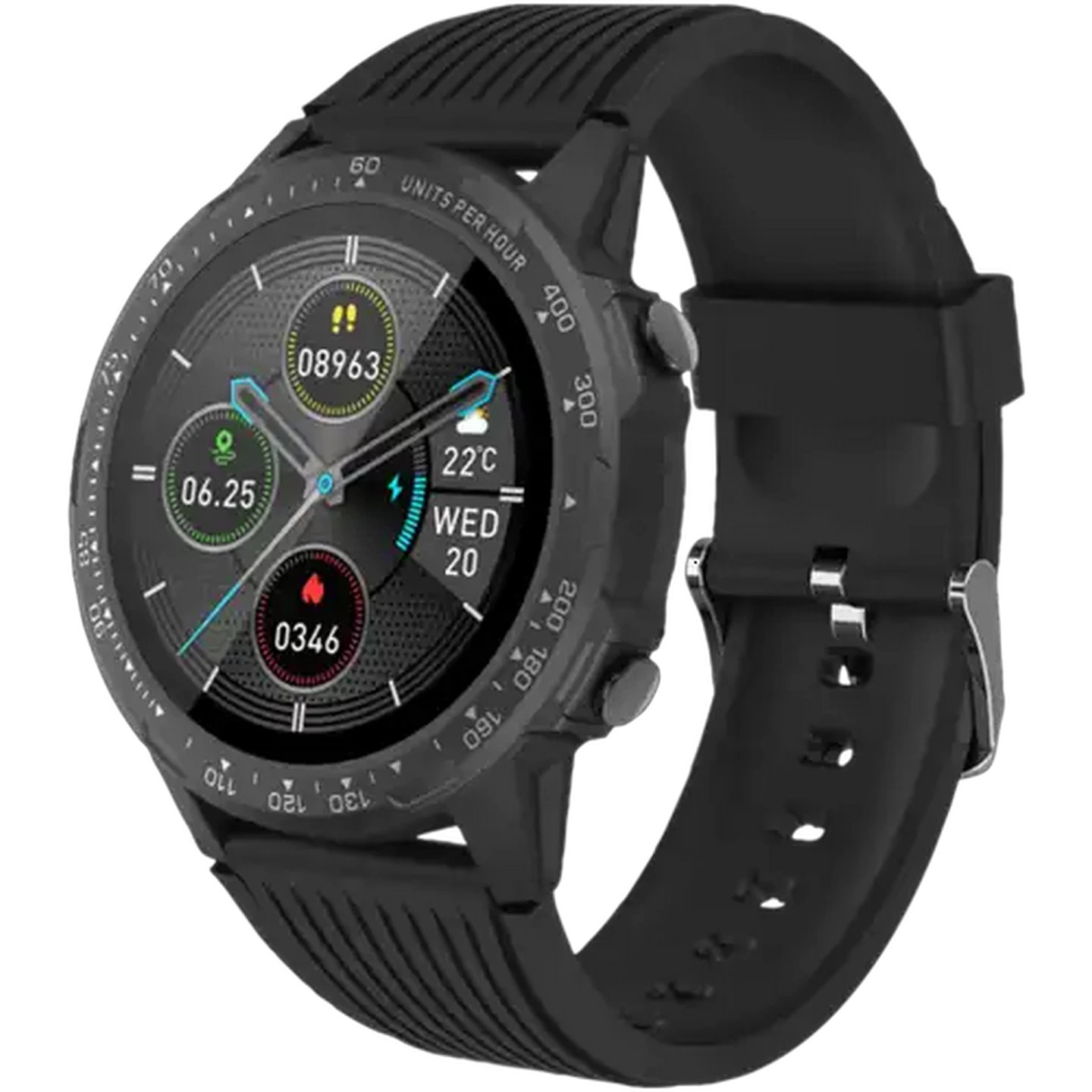Image of Volkano Black Endeavour Series Fitness Watch