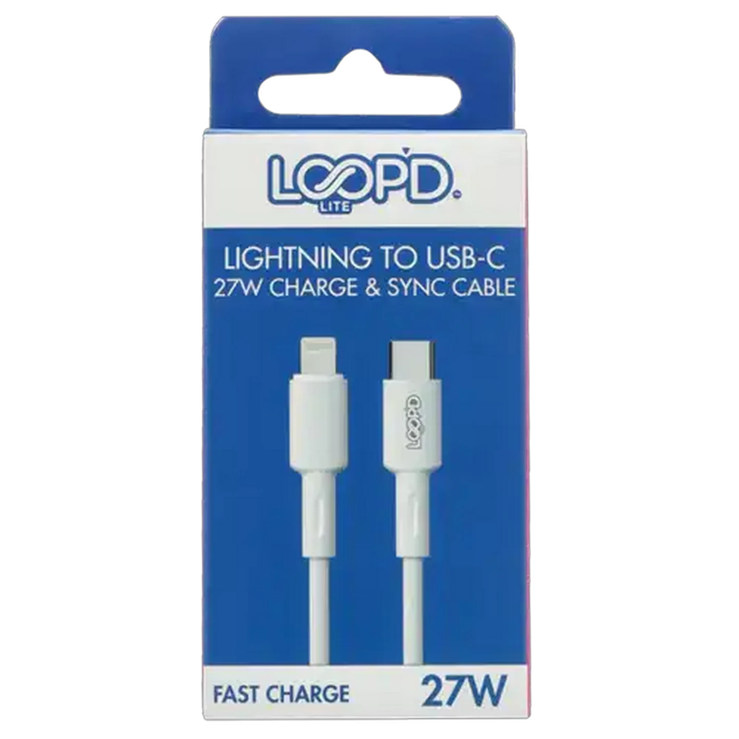 Image of LOOP'D Lite White Type-C MFI Data Cable 1m