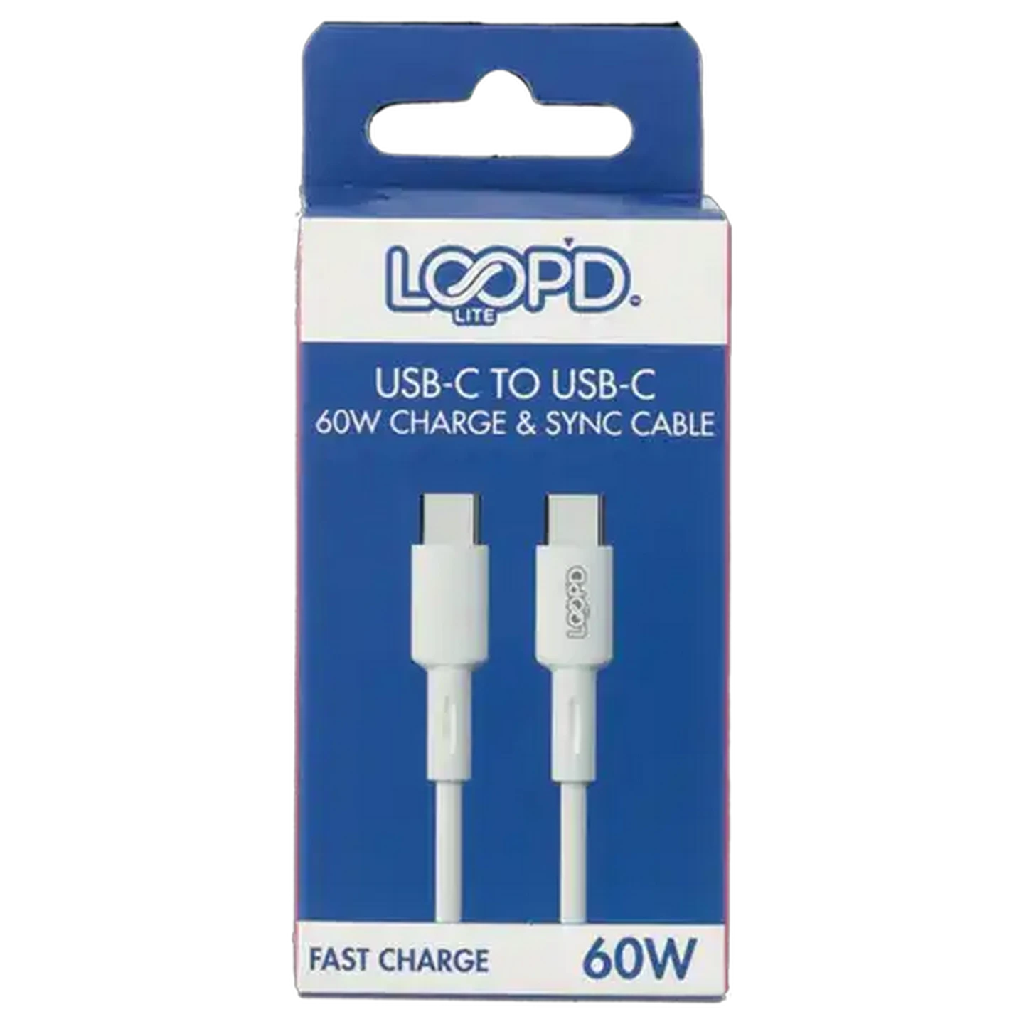 Image of LOOP'D Lite White Type-C Data Cable 1m