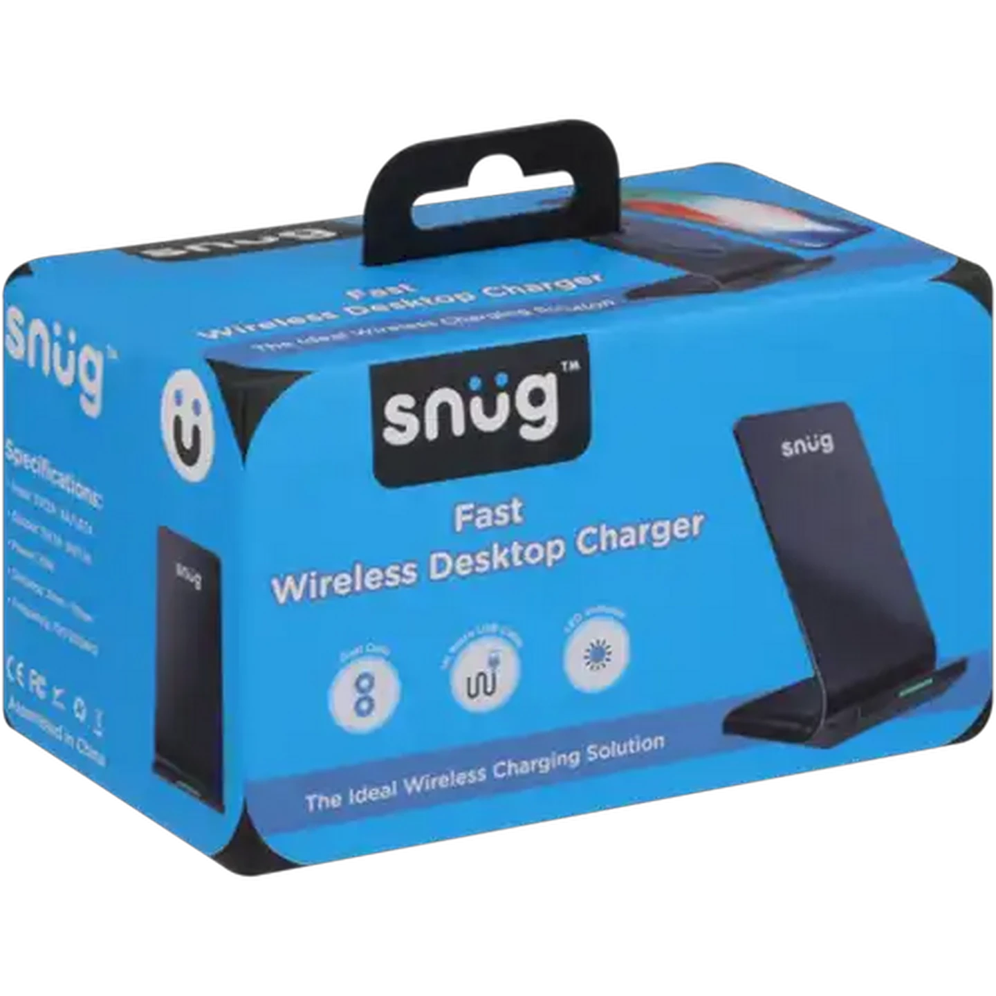 Image of Snug Black Fast Desktop Wireless Charger