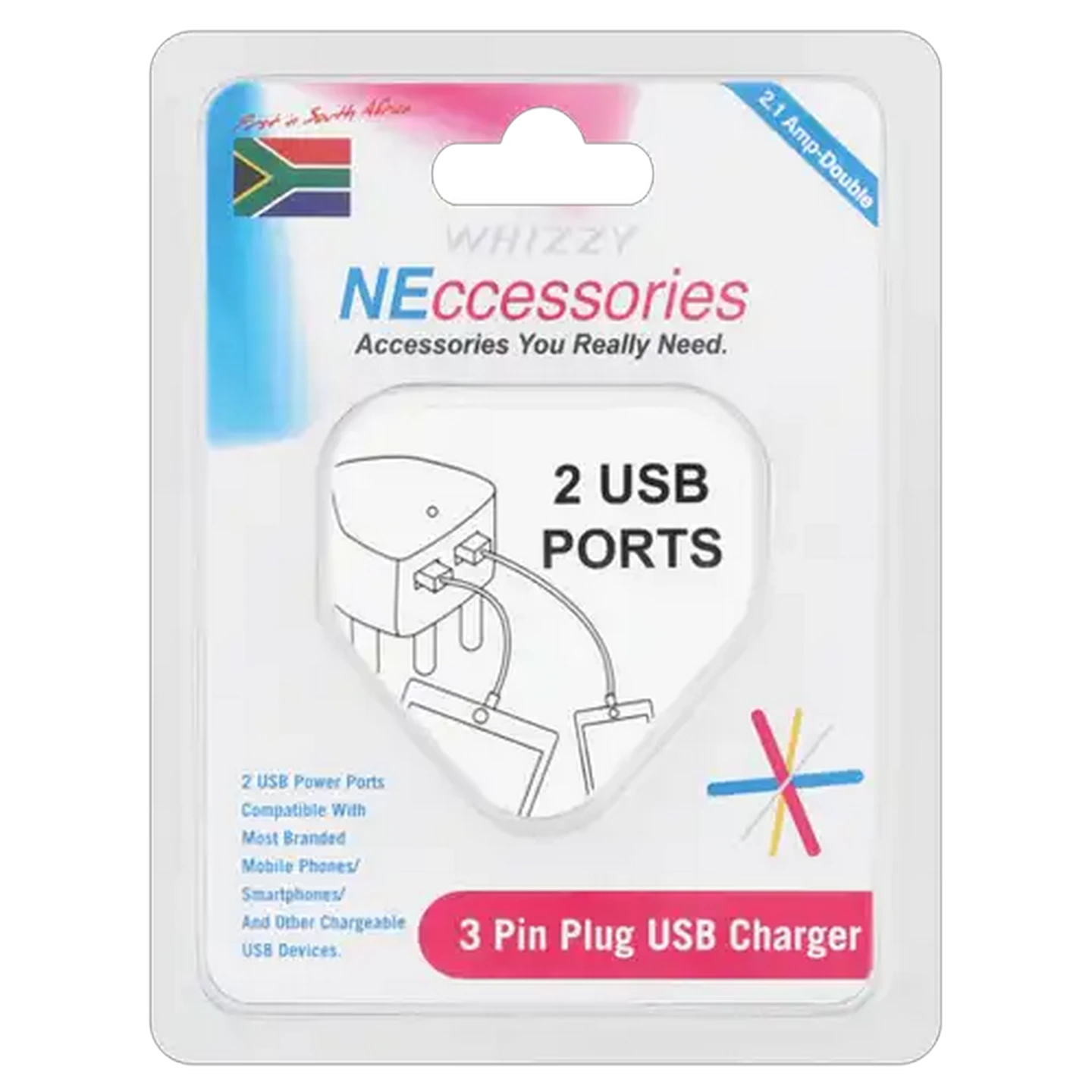 Image of Whizzy USB Adaptor 2-Pack
