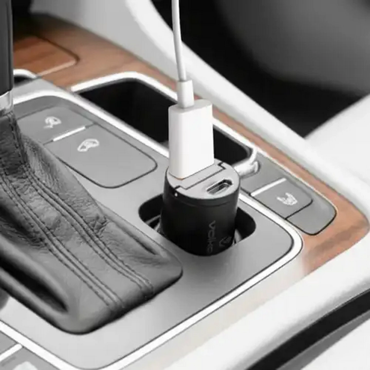 Image of Volkano Obscurix Series 30W PD Dual USB-A and USB-C Ultra Small Car Charger