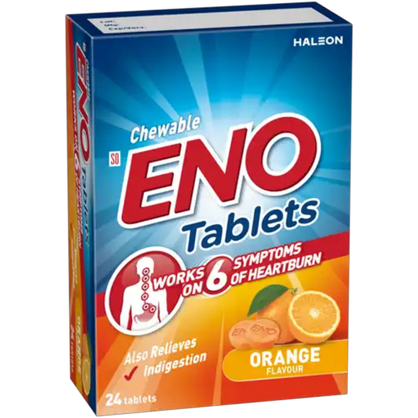 Image of ENO Orange Flavour Chewable Tablets 24 Pack