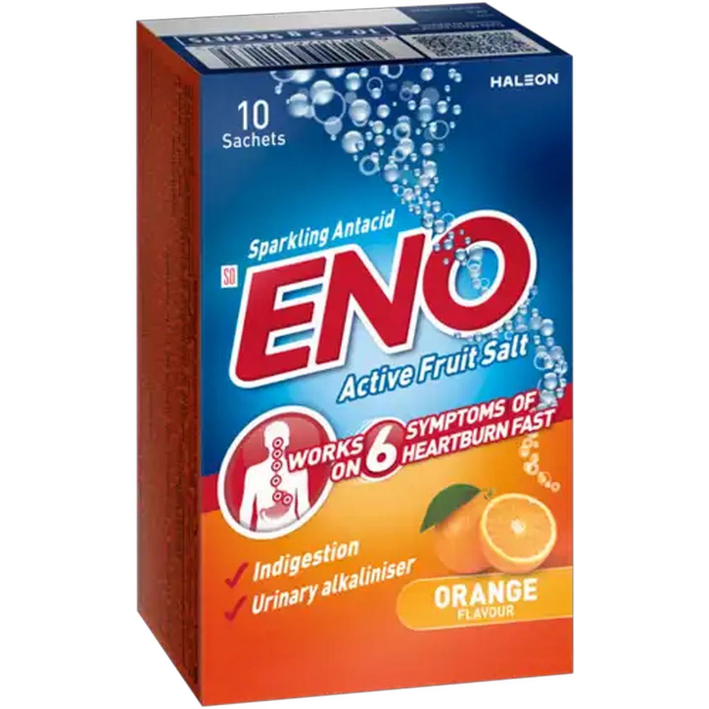 Image of ENO Orange Flavour Active Fruit Salt 10 x 5g