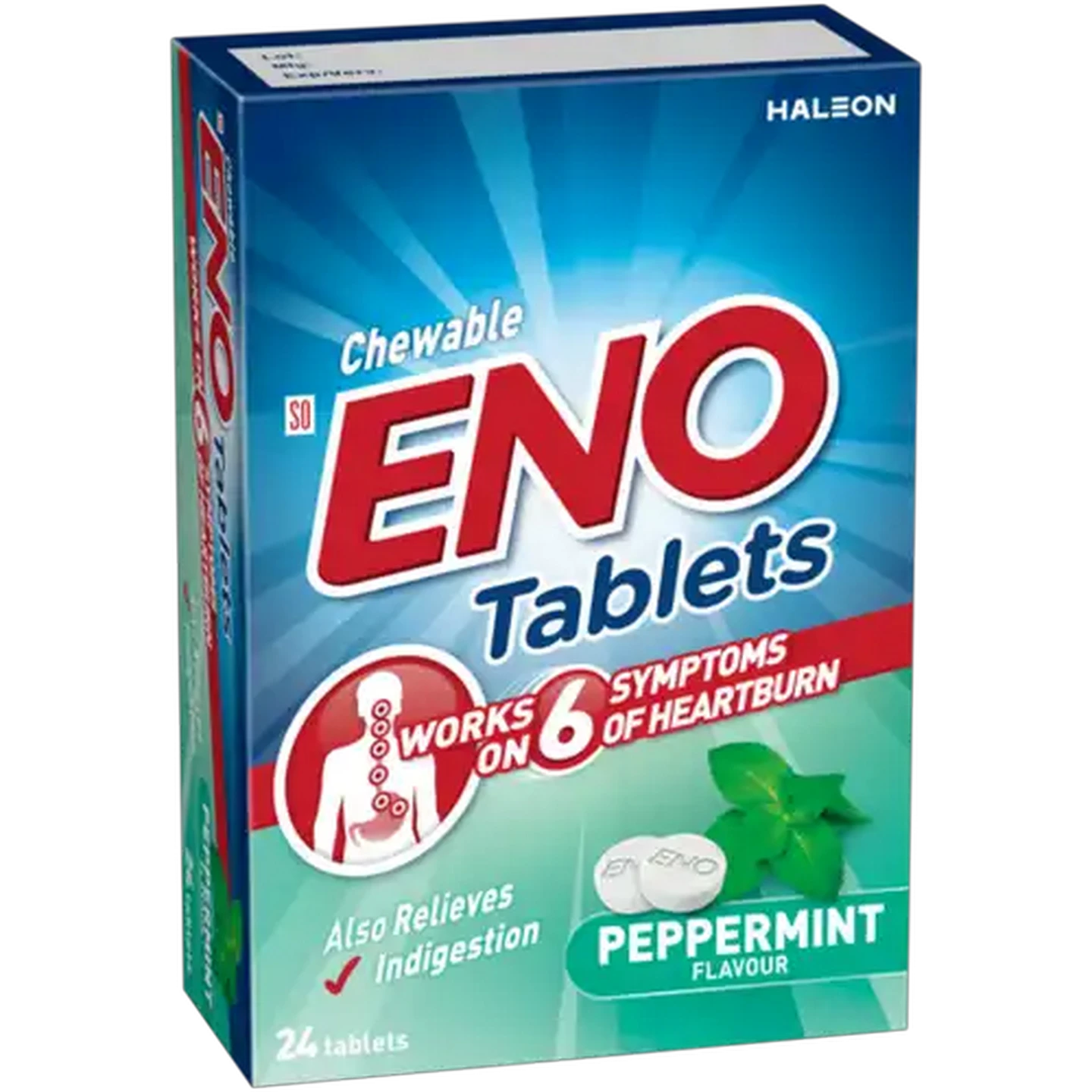 Image of ENO Peppermint Flavour Chewable Tablets 24 Pack