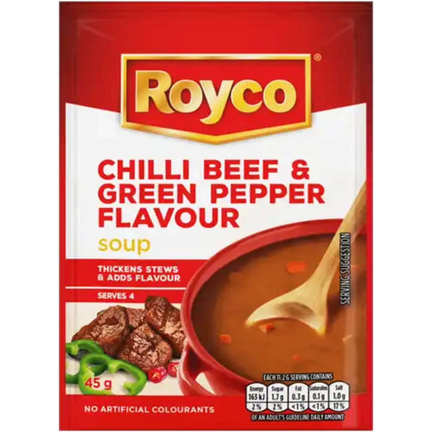Image of Royco Chilli Beef & Green Pepper Flavour Soup 45g