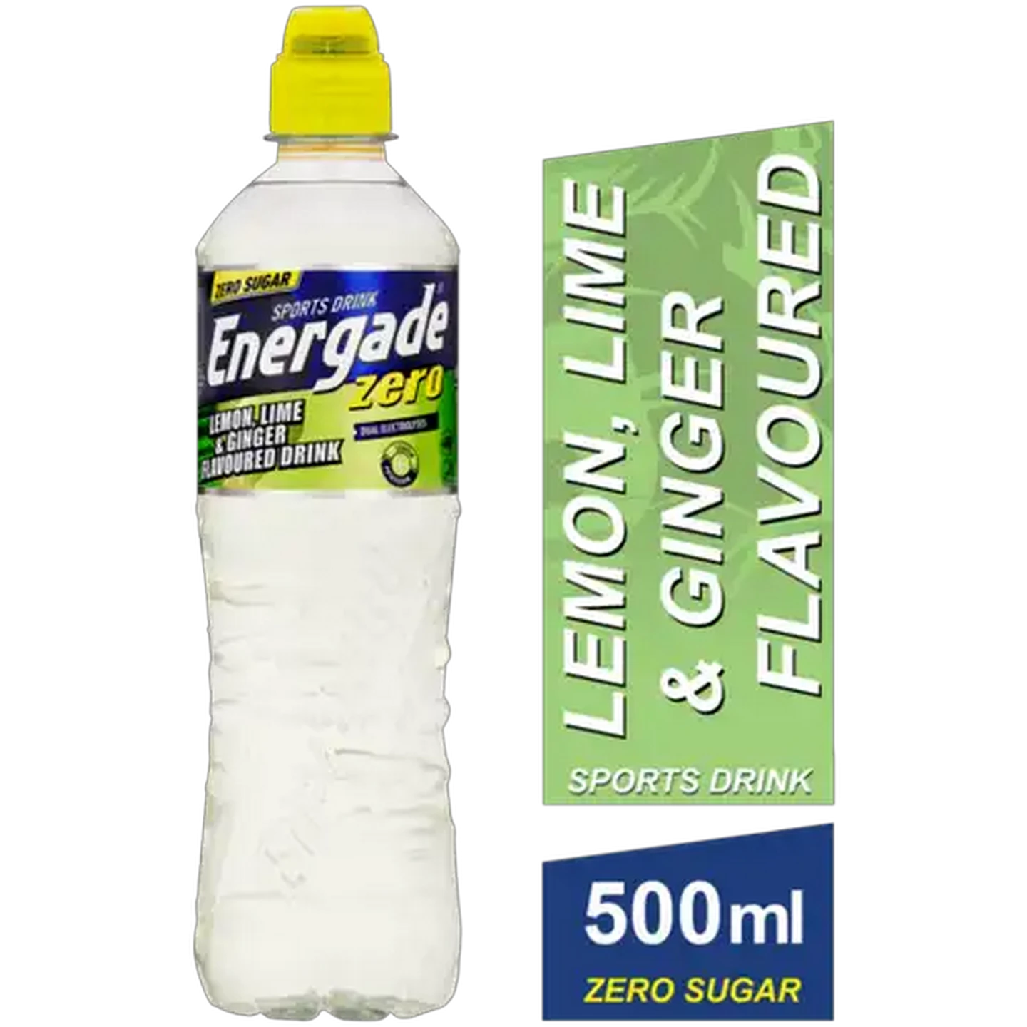 Image of Energade Zero Lemon, Lime & Ginger Flavoured Sports Drink 500ml