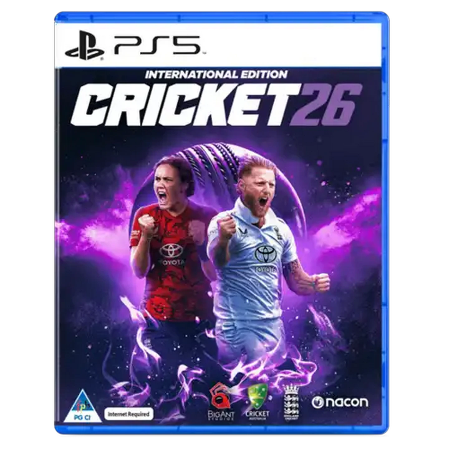 Image of PlayStation 5 Disc Edition Console 1TB with Cricket 26: Official Game of the Ashes & WWE 2K26