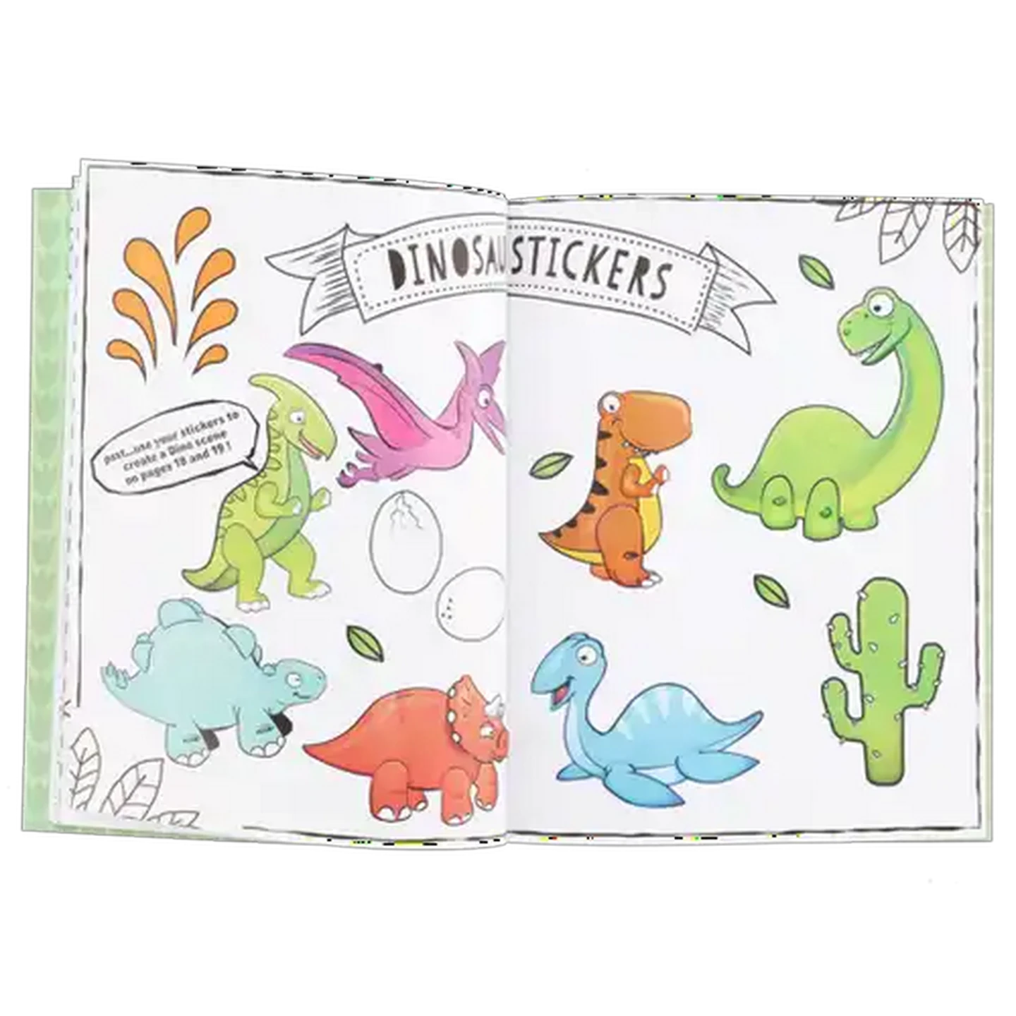 Image of Dinosaur Activity Book with Stickers 24-Pages