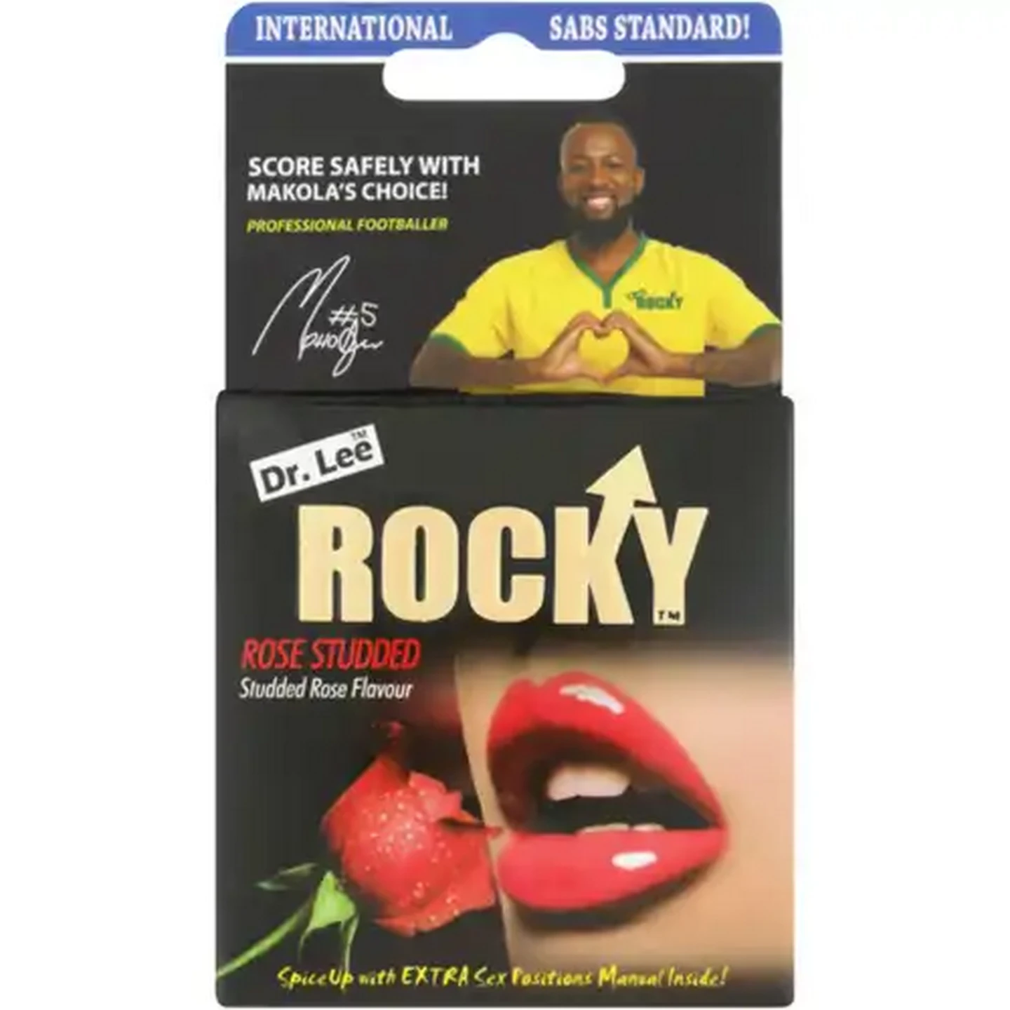 Image of Dr. Lee Rocky Rose Studded Latex Condoms 3 Pack