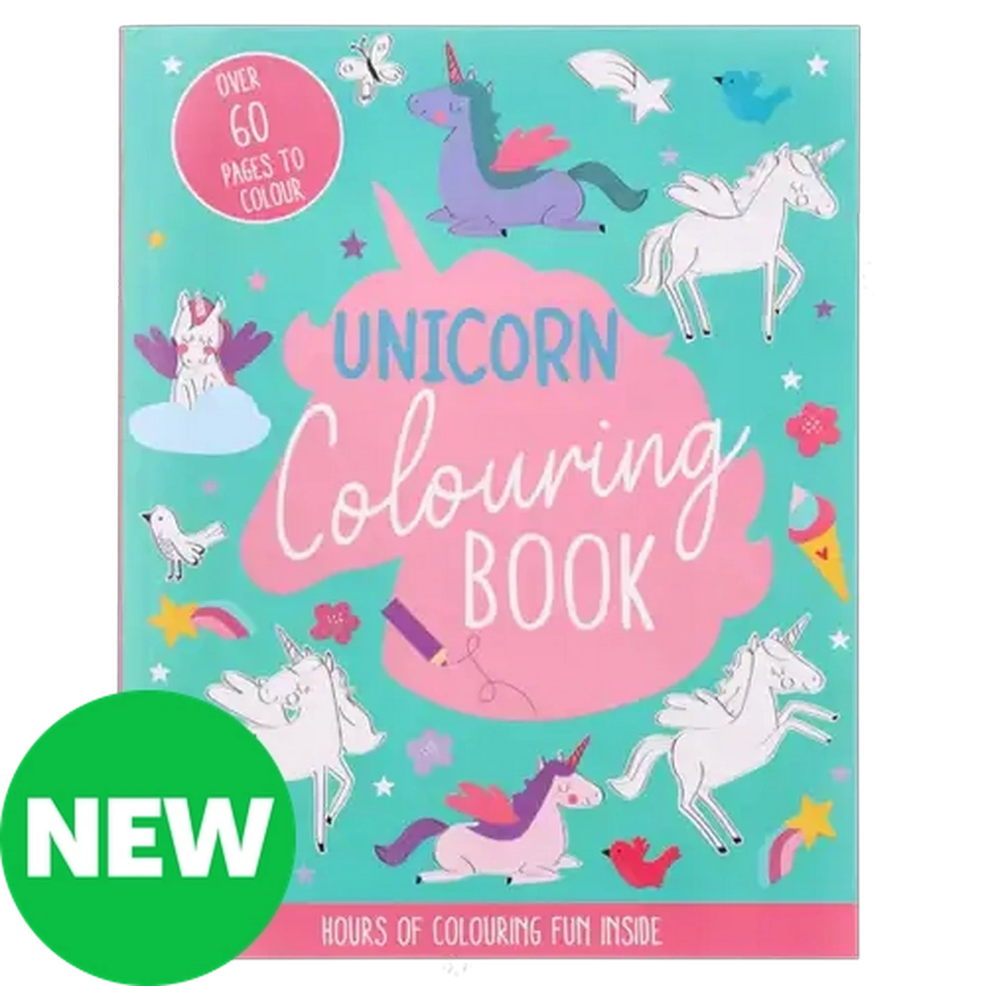 Image of Unicorn Colouring Book 60-Pages