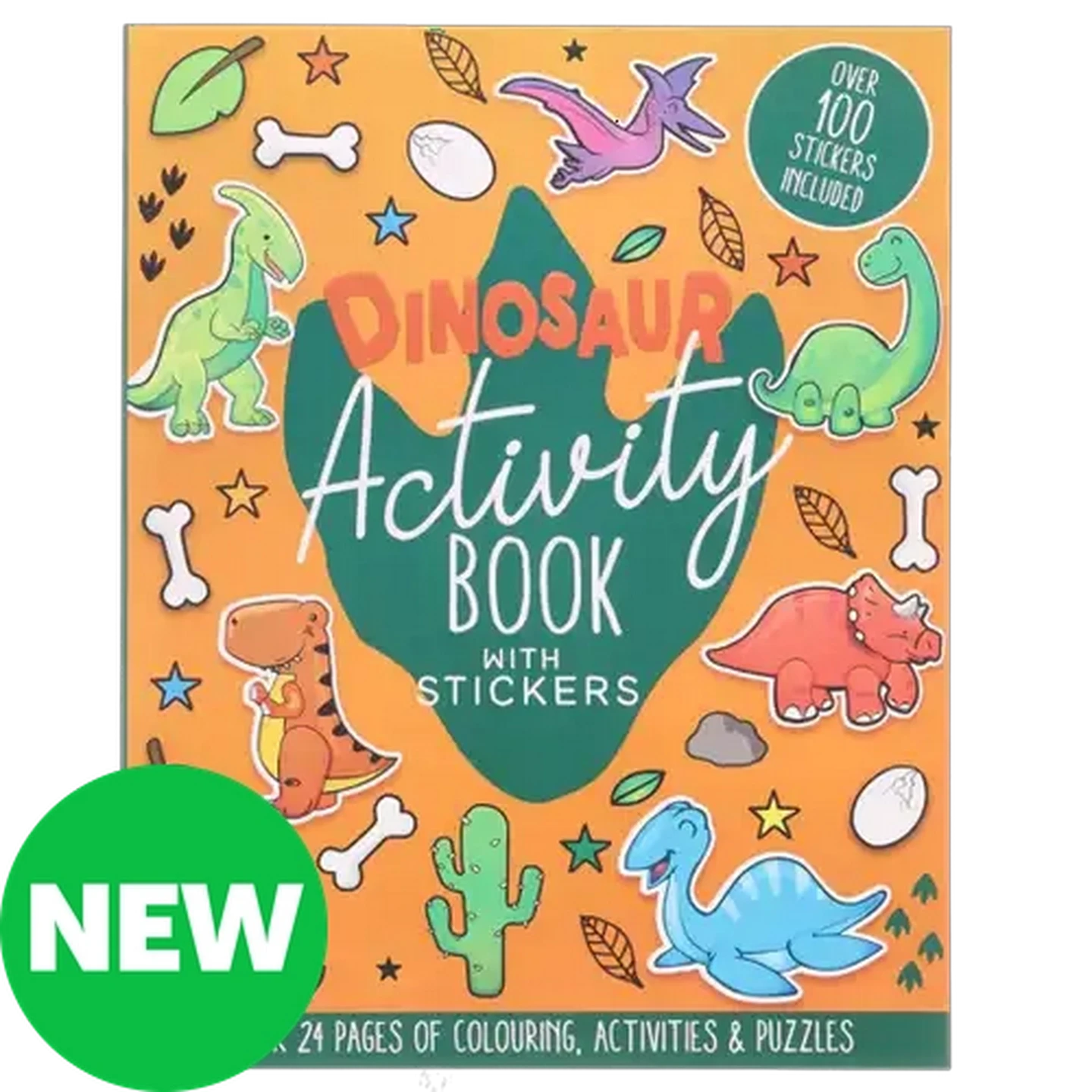 Image of Dinosaur Activity Book with Stickers 24-Pages