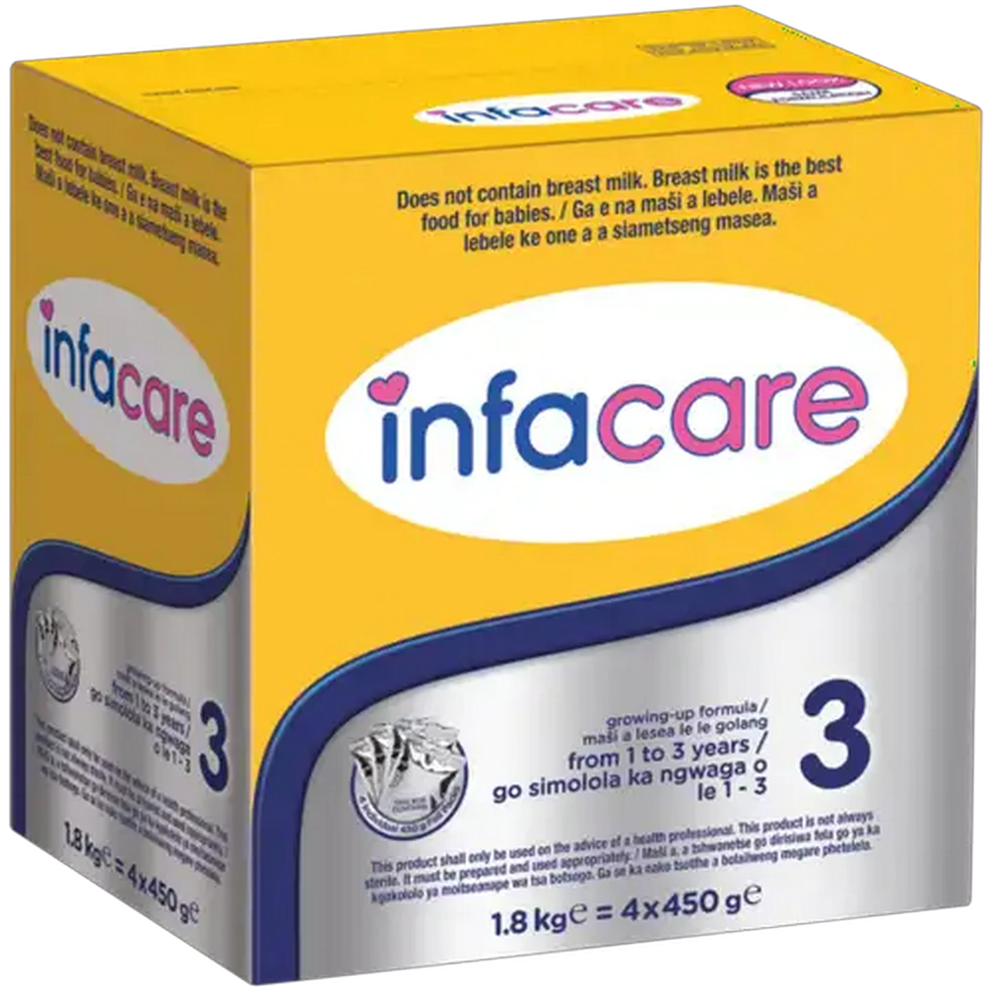Image of Infacare Stage 3 Growing-Up Formula 4 x 450g