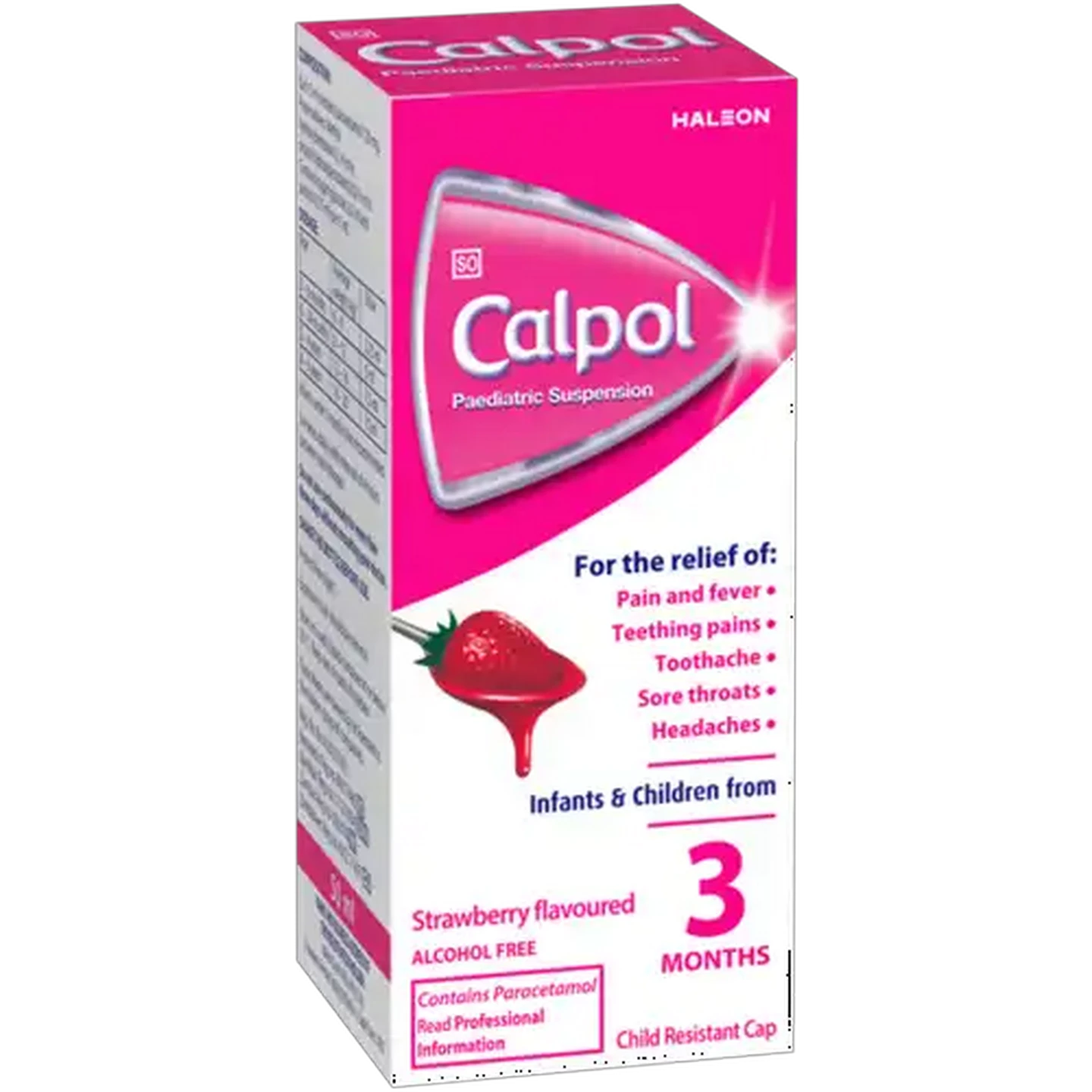 Image of Calpol Strawberry Flavoured Paediatric Suspension 50ml