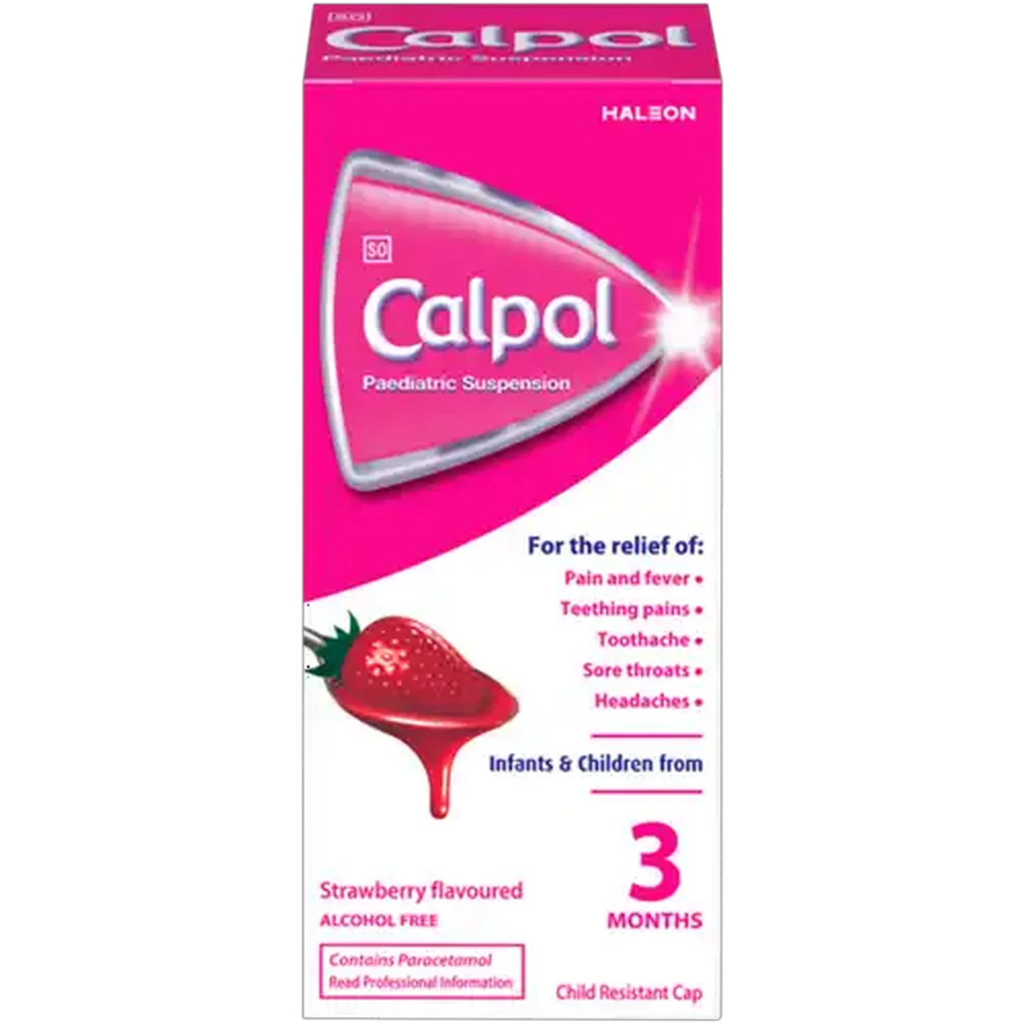 Image of Calpol Strawberry Flavoured Paediatric Suspension 50ml