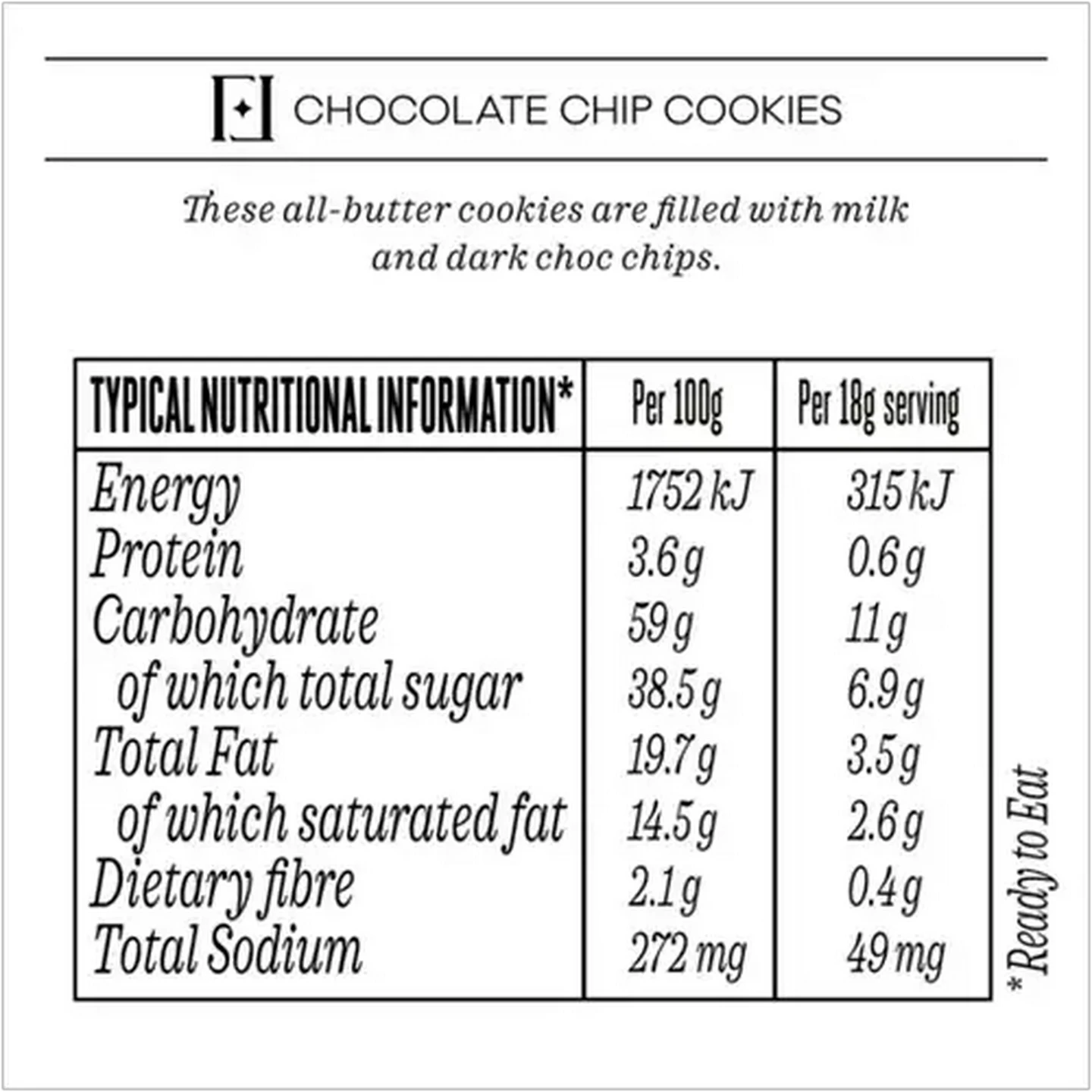 Image of Forage And Feast Chocolate Chip Cookies 180g