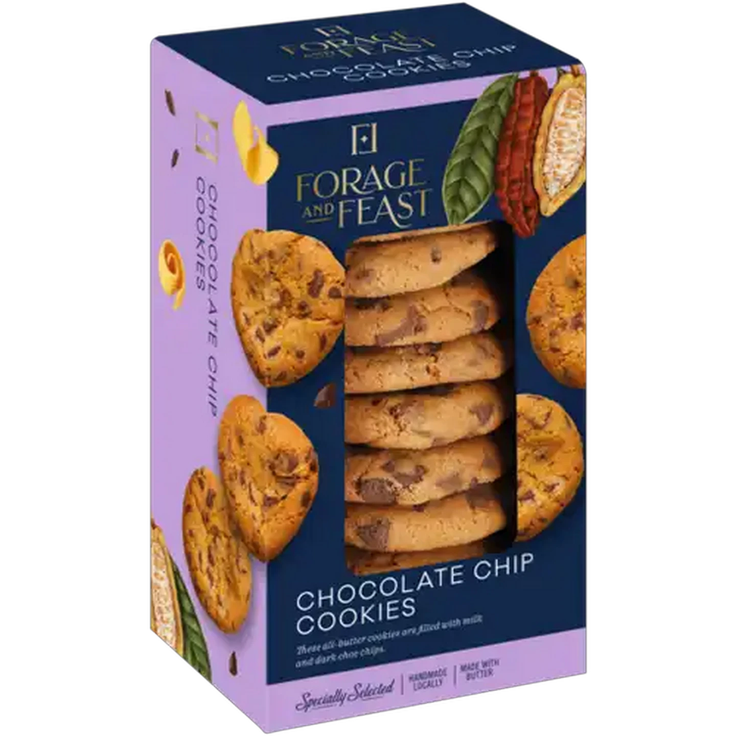 Image of Forage And Feast Chocolate Chip Cookies 180g