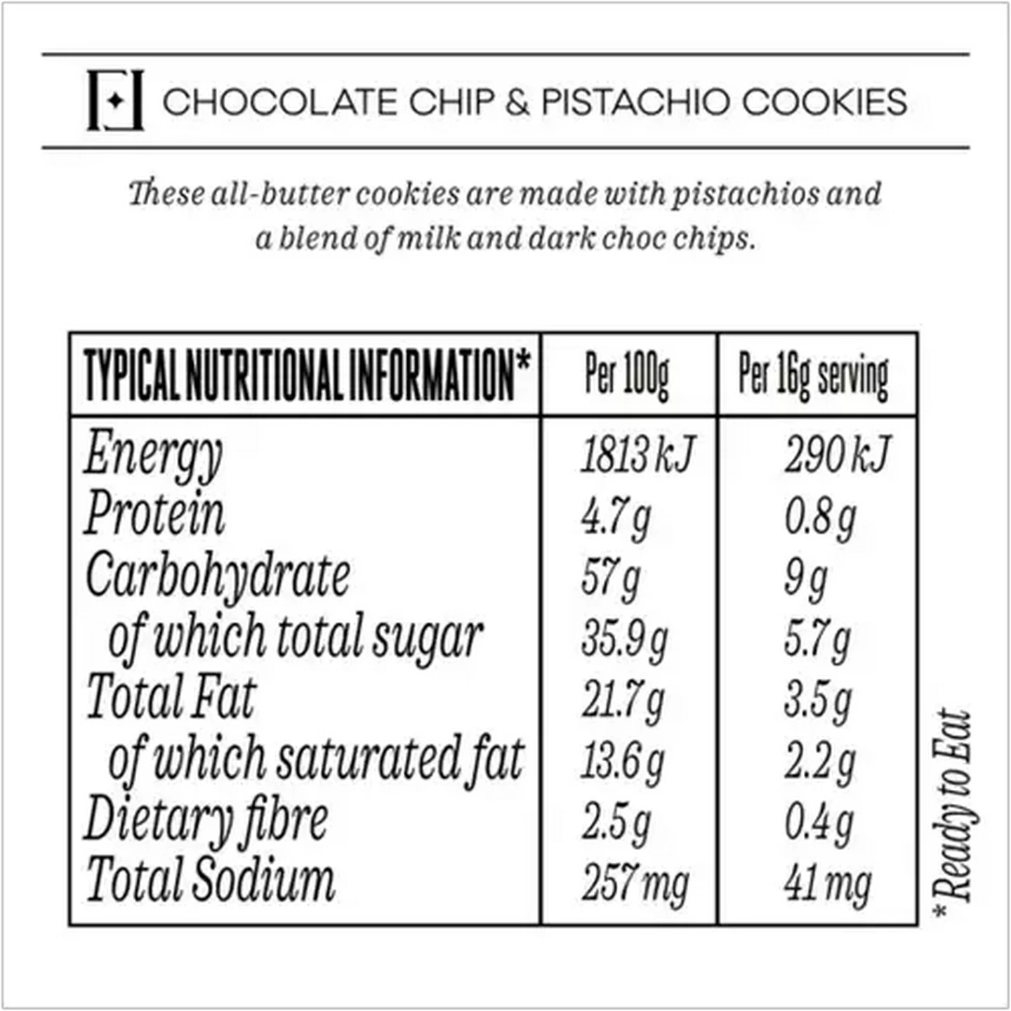 Image of Forage And Feast Chocolate Chip & Pistachio Cookies 160g