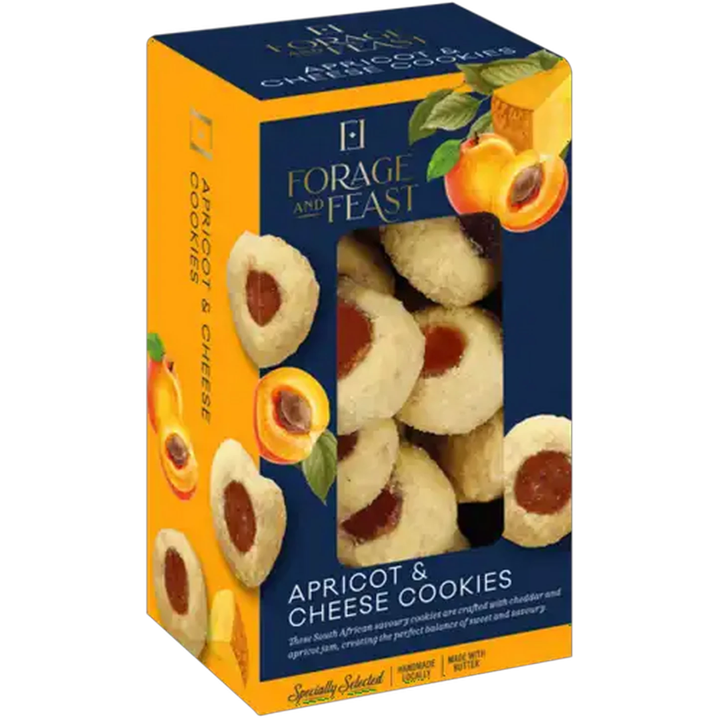 Image of Forage And Feast Apricot & Cheese Cookies 190g