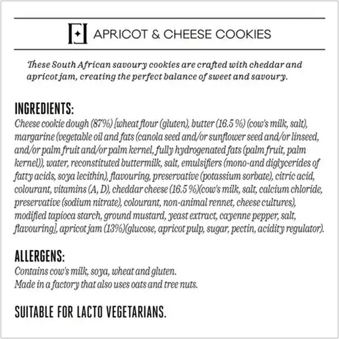 Image of Forage And Feast Apricot & Cheese Cookies 190g