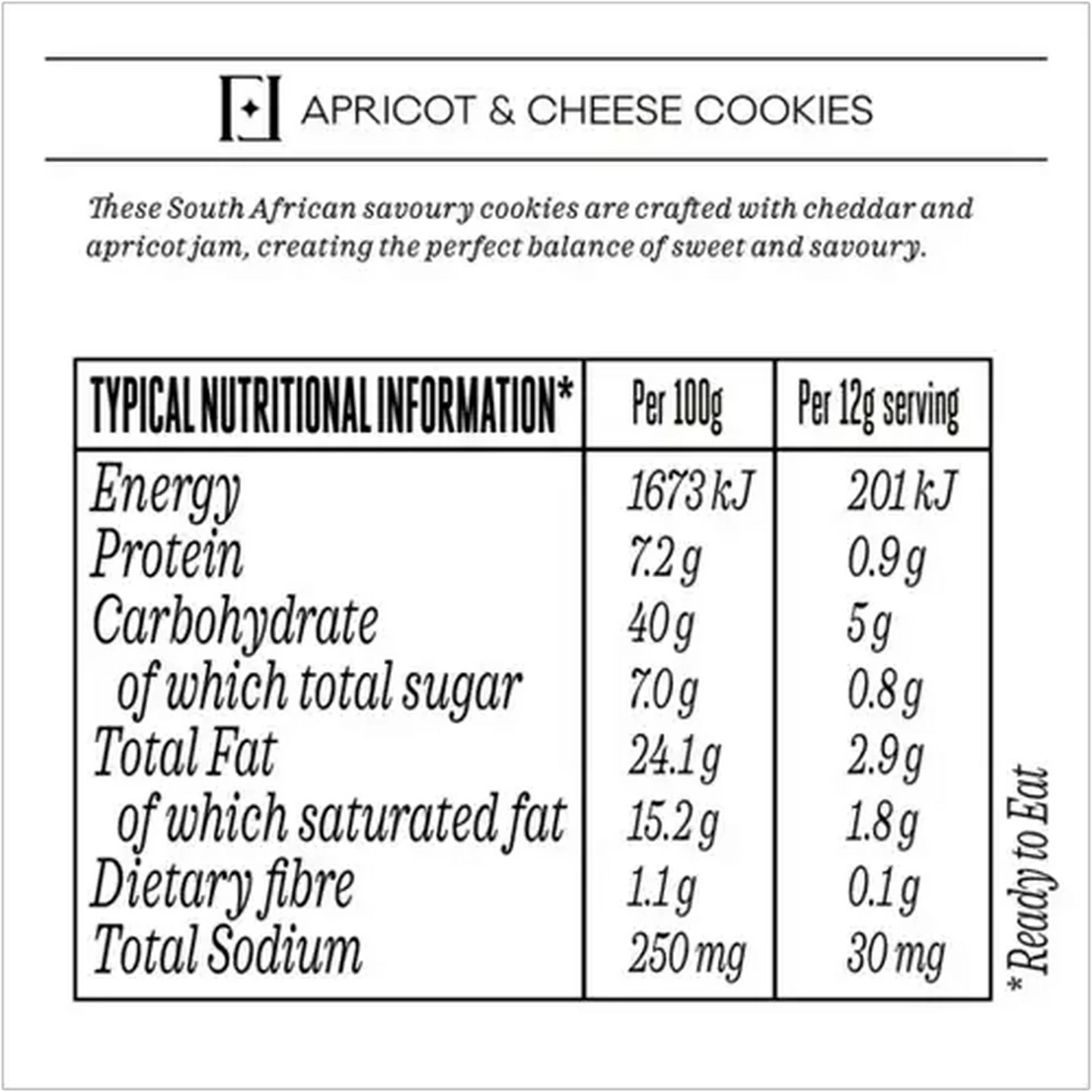 Image of Forage And Feast Apricot & Cheese Cookies 190g
