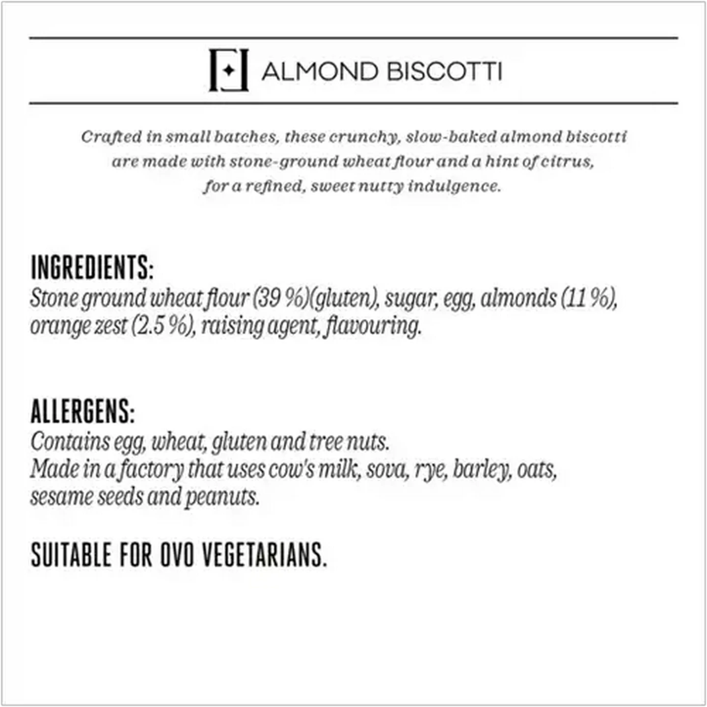 Image of Forage And Feast Almond Biscotti 190g