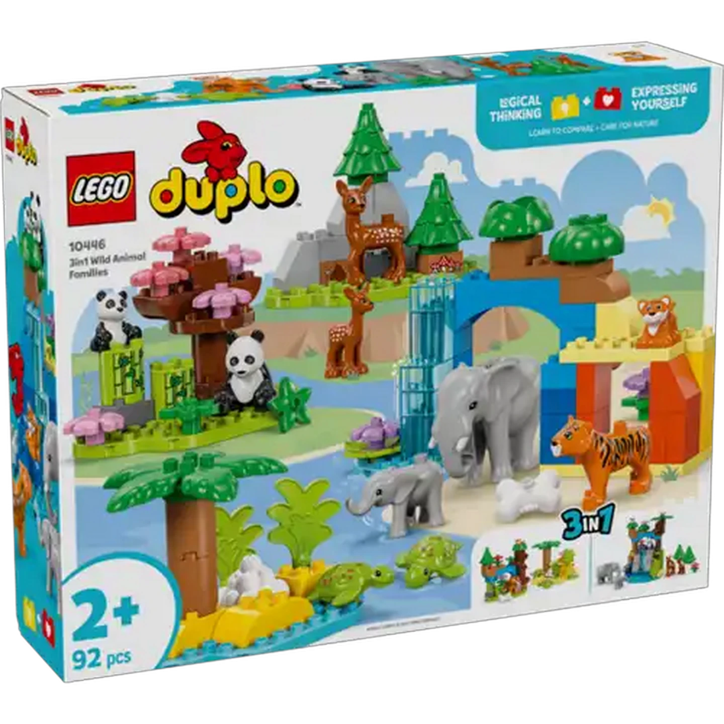 Image of LEGO® DUPLO® 3-in-1 Wild Animal Families (10446)