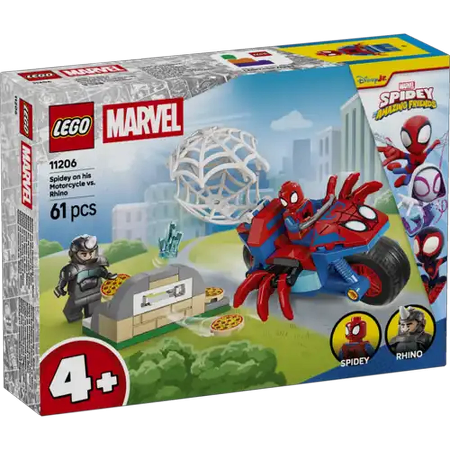 Checkers Sixty60 | LEGO® Spidey Spidey on his Motorcycle vs. Rhino