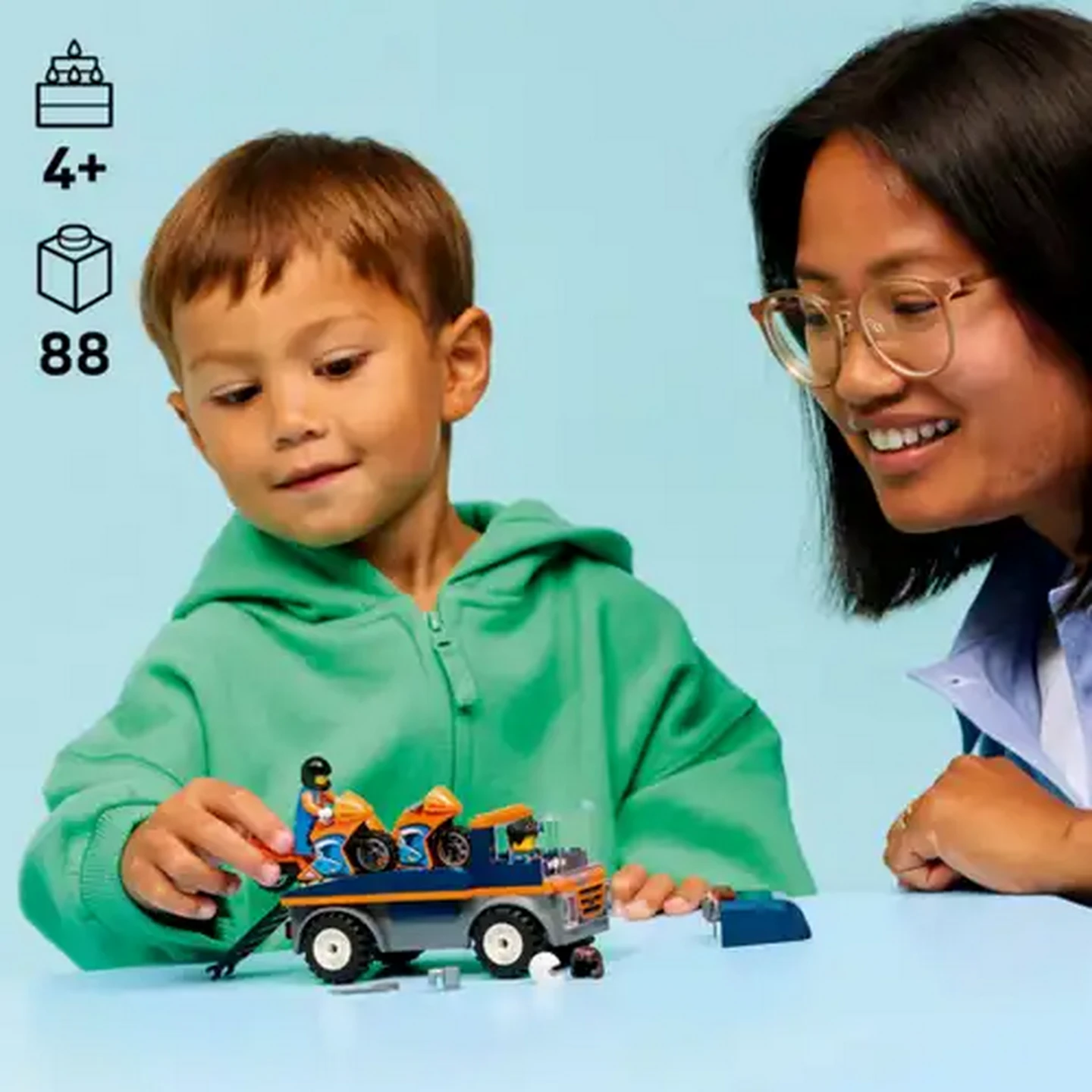Image of LEGO® City Motorcycle Transporter (60491)