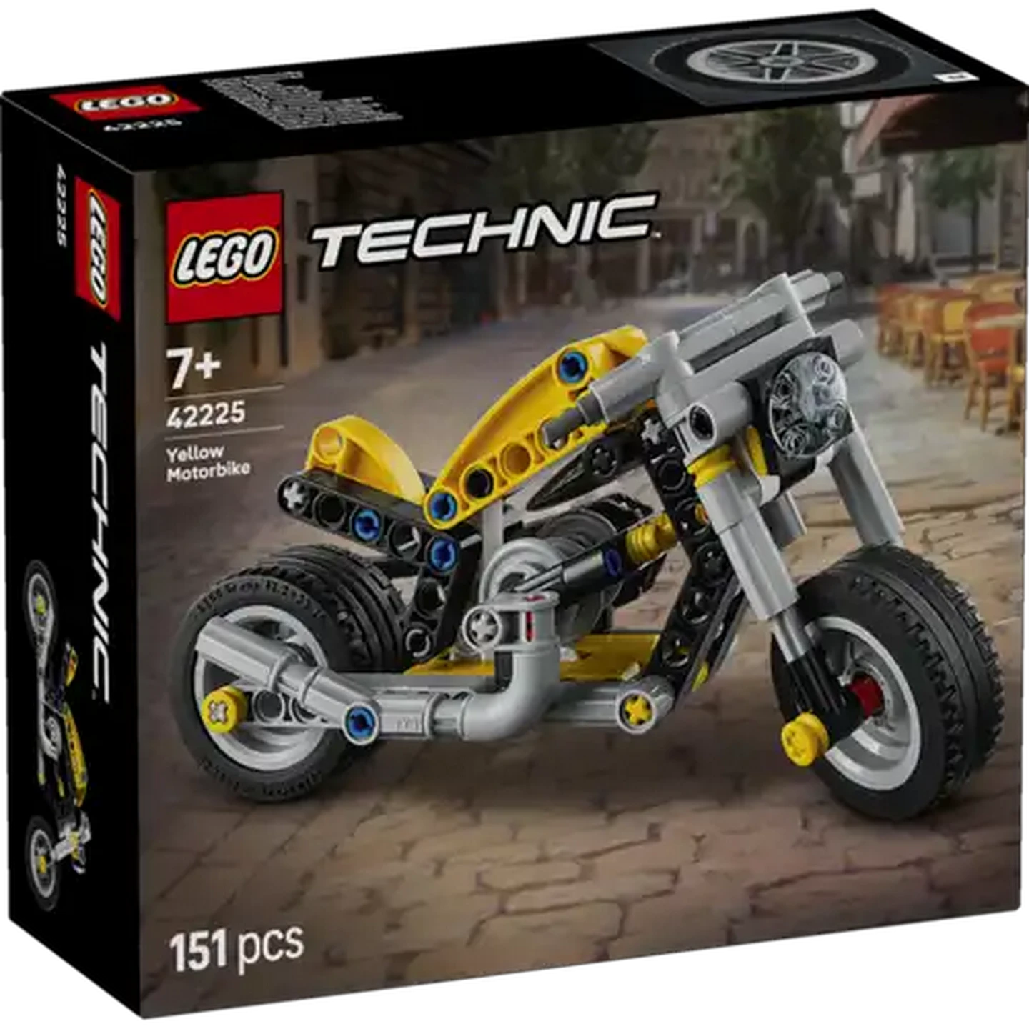 Image of LEGO® Technic Yellow Motorcycle (42225)