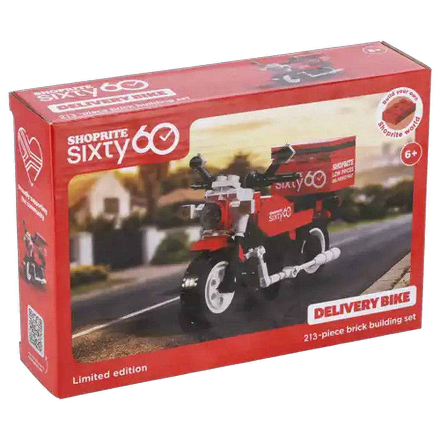 Image of Shoprite Sixty60 Limited Edition Motorbike Brick Building Set 213-Piece